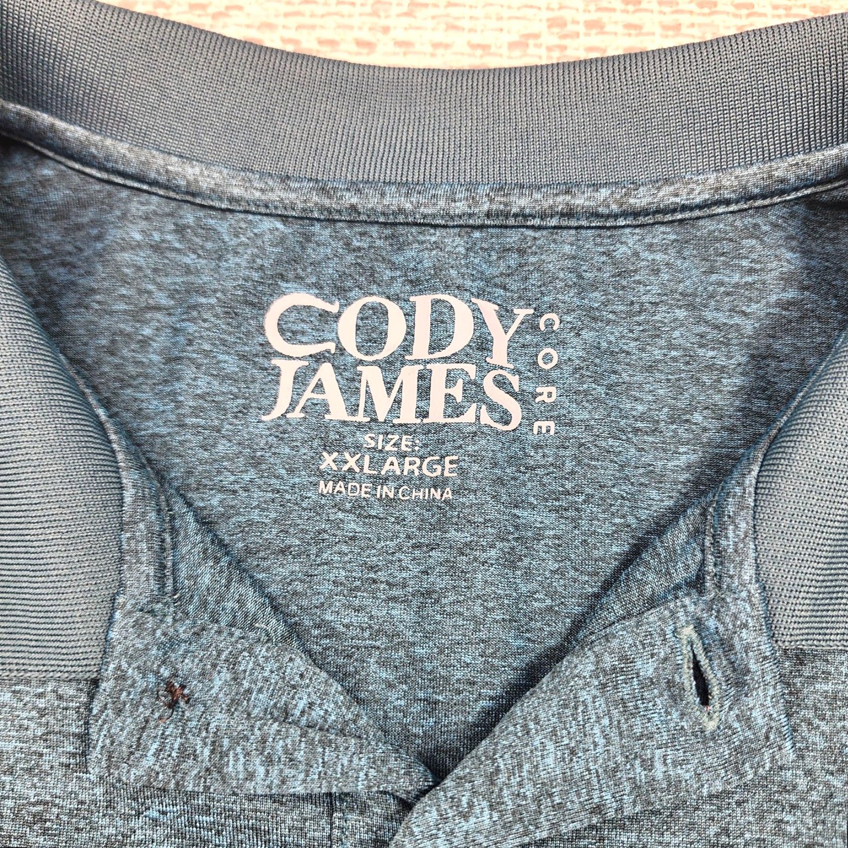 Cody James Cody James Core Polo Shirt Mens 2XL Blue Heather Polo Short Sleeve Regular Adult Mens 2XL Blue Heather Embroidered Logo Size US XXL / EU 58 / 5 - 5 Thumbnail