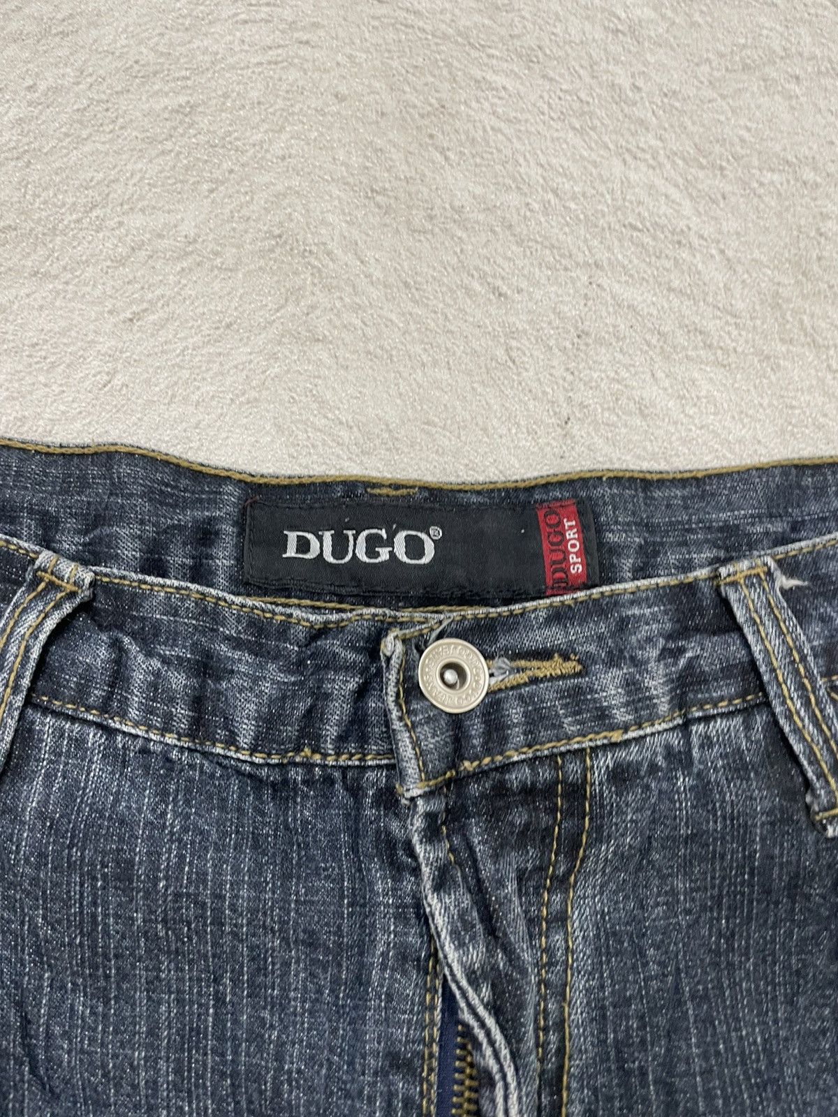Japanese Brand 2000s Japan Raw Denim Carpenter Jeans Washed Y2K loose fit Size US 31 - 6 Thumbnail