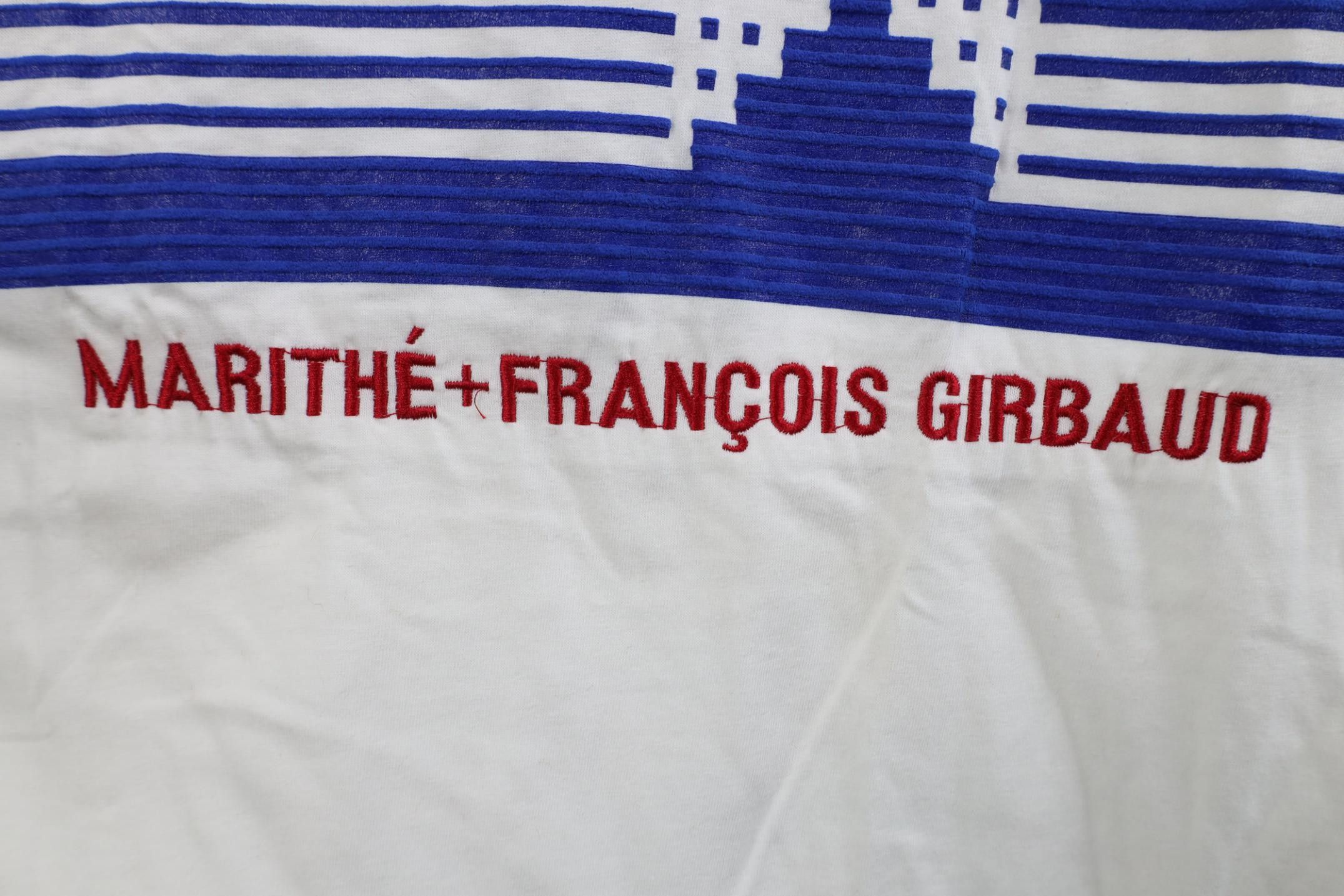 Marithe + Francois Girbaud Deadstock Vintage 90s Marithe Francois Girbaud T-Shirt White Size US XL / EU 56 / 4 - 5 Thumbnail