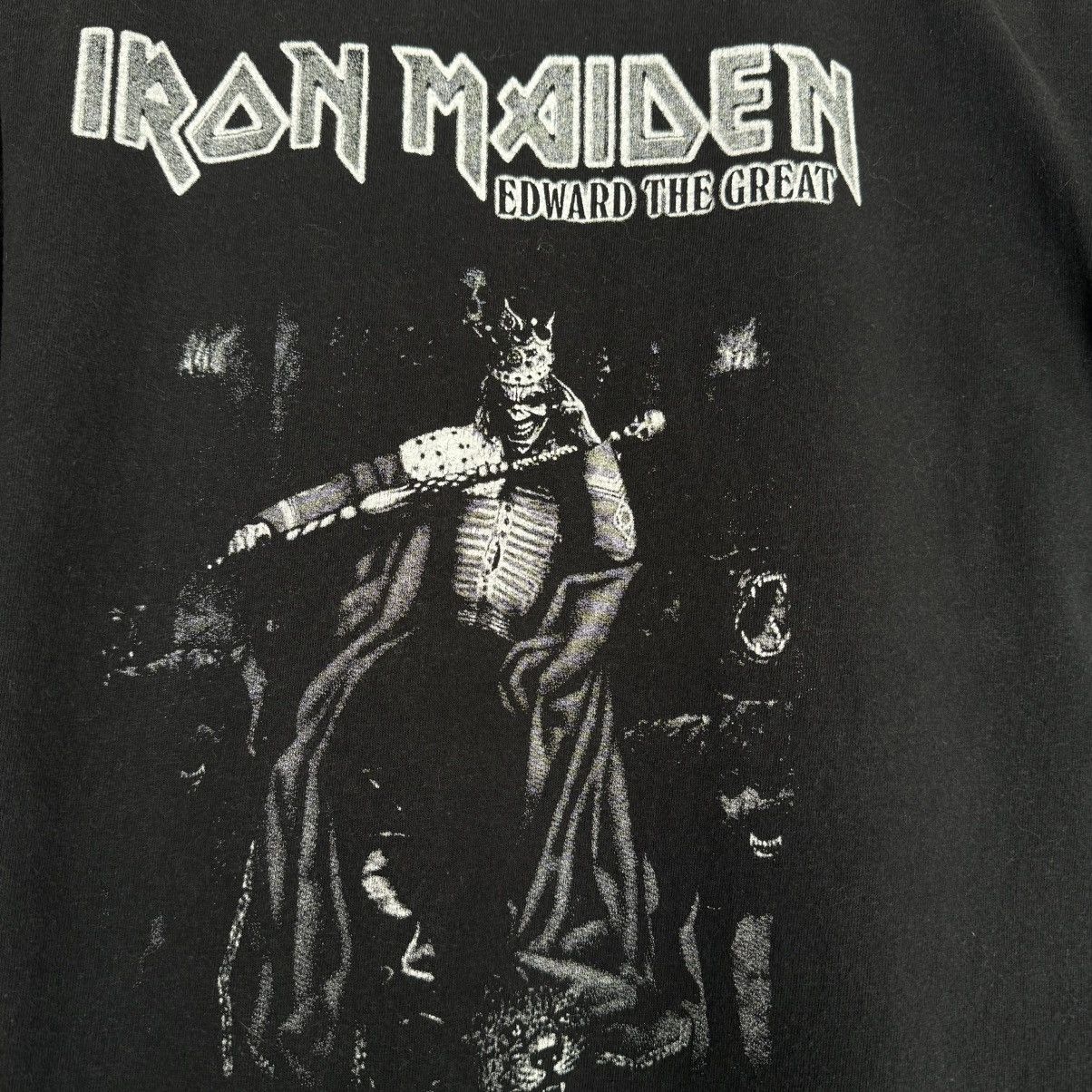 Band Tees Vintage 2002 Iron Maiden Edward The Great Album Euro T Shirt Size US XL / EU 56 / 4 - 5 Thumbnail