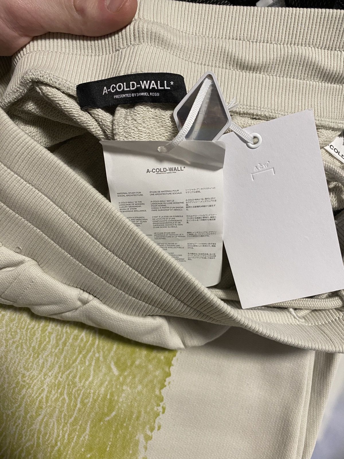 A-COLD-WALL* A-Cold-Wall Bone Collage Sweatpants Size US 34 / EU 50 - 10 Thumbnail
