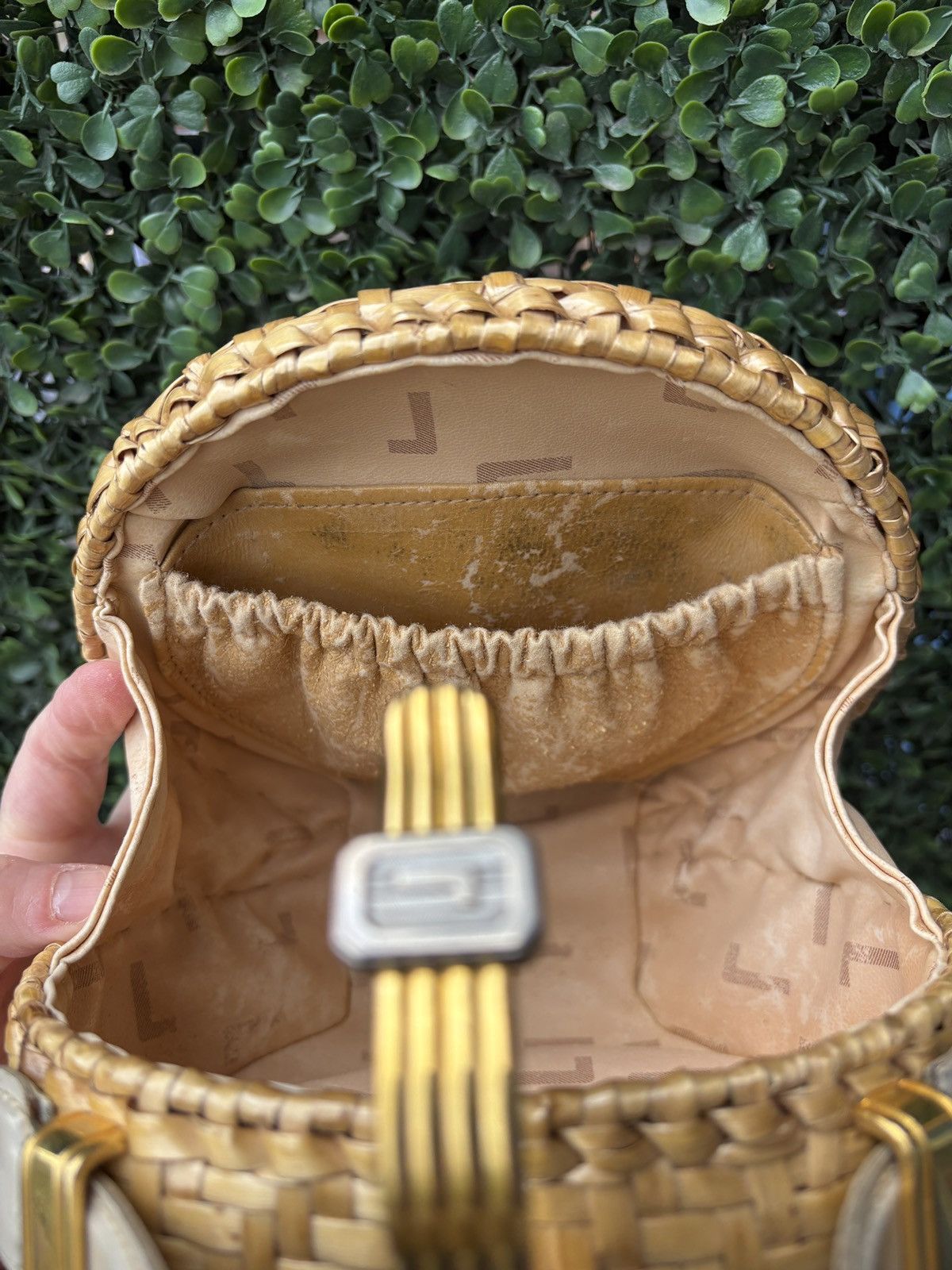 Lancel Vintage summer rattan handbag from the french house Lancel Size ONE SIZE - 6 Thumbnail