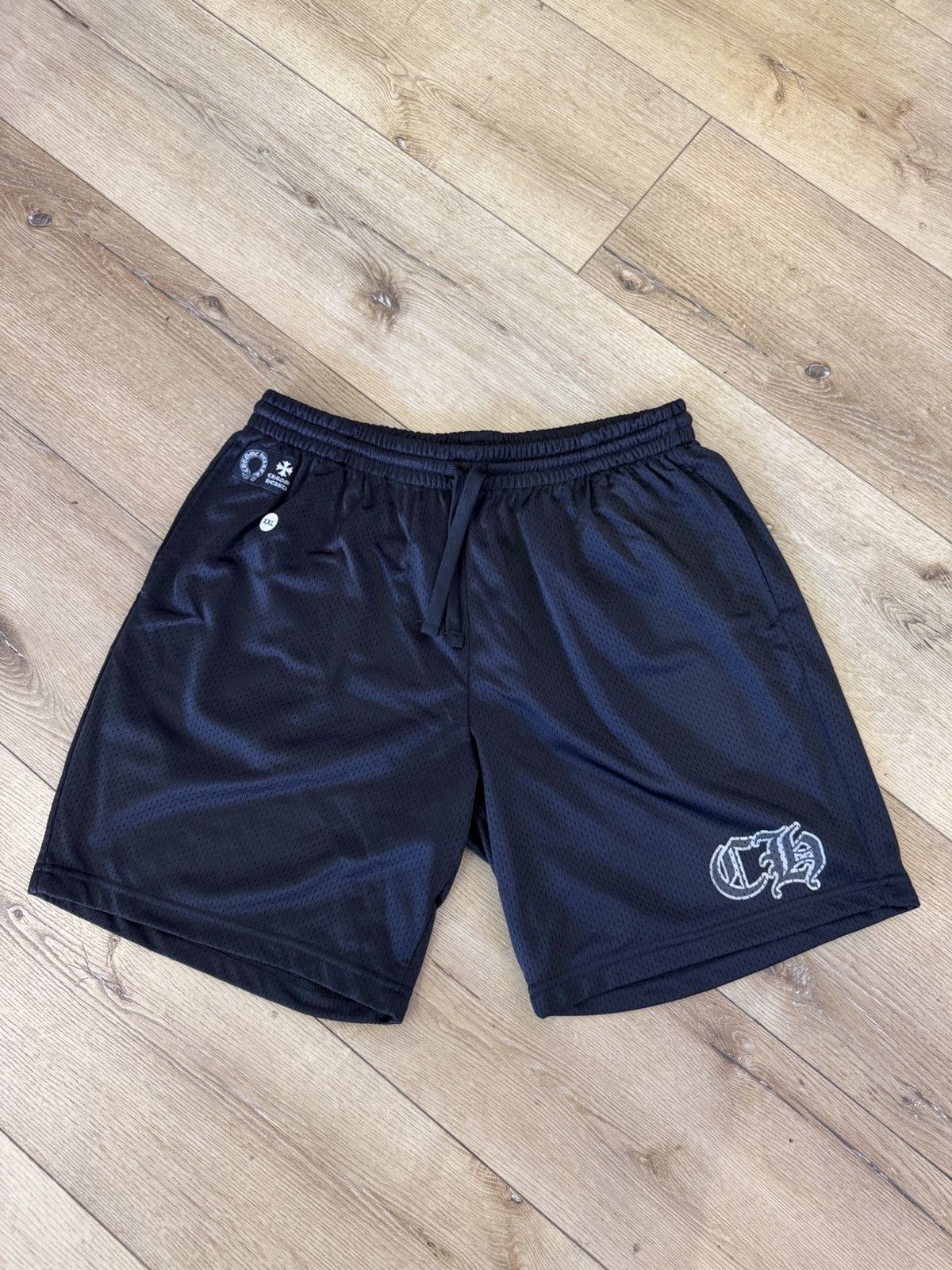 Chrome Hearts Black Mesh Shorts XXL
