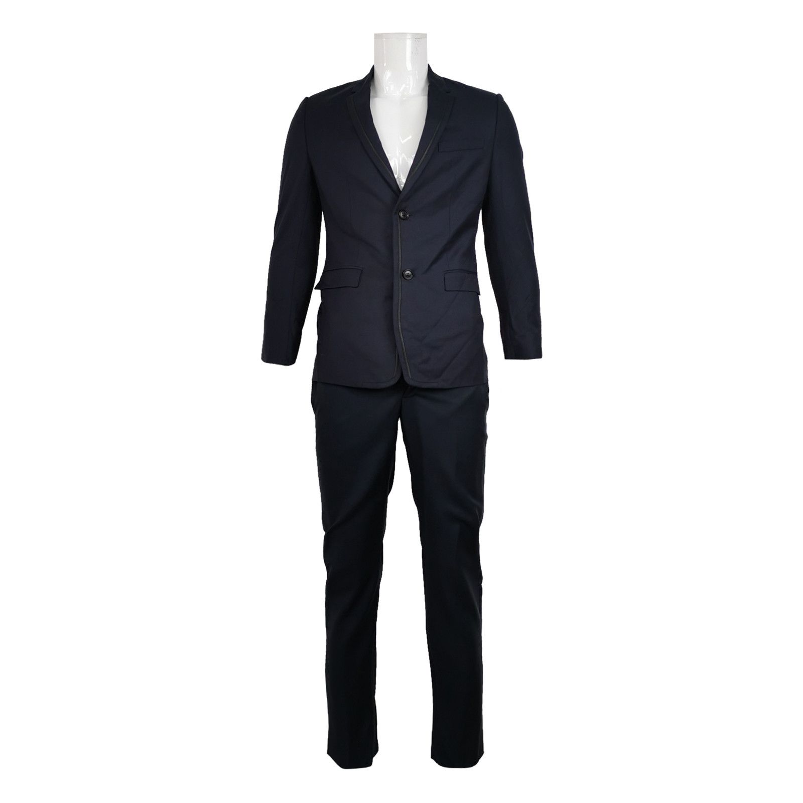 Dior Dior Navy Virgin Wool Suit 36R Size 36R - 1 Thumbnail