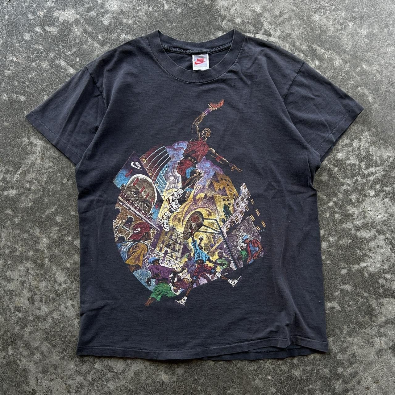 Vintage 🏀Vintage 90s Nike Michael Jordan Playground Promo Shirt🏀 Size US L / EU 52-54 / 3 - 1 Thumbnail