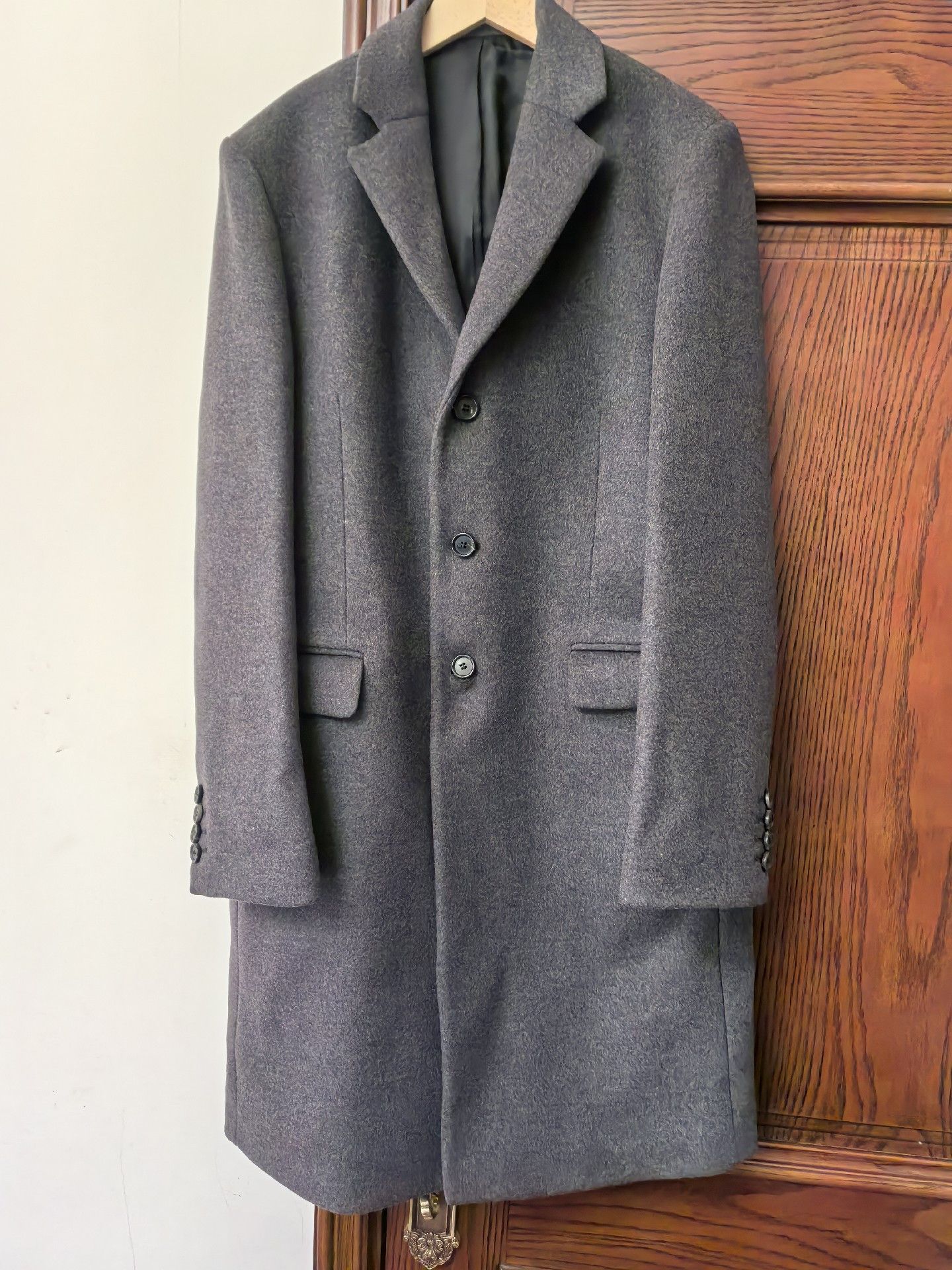 Grey Acne Gavin Coat Acne Studios Gavin Mélange Wool-blend