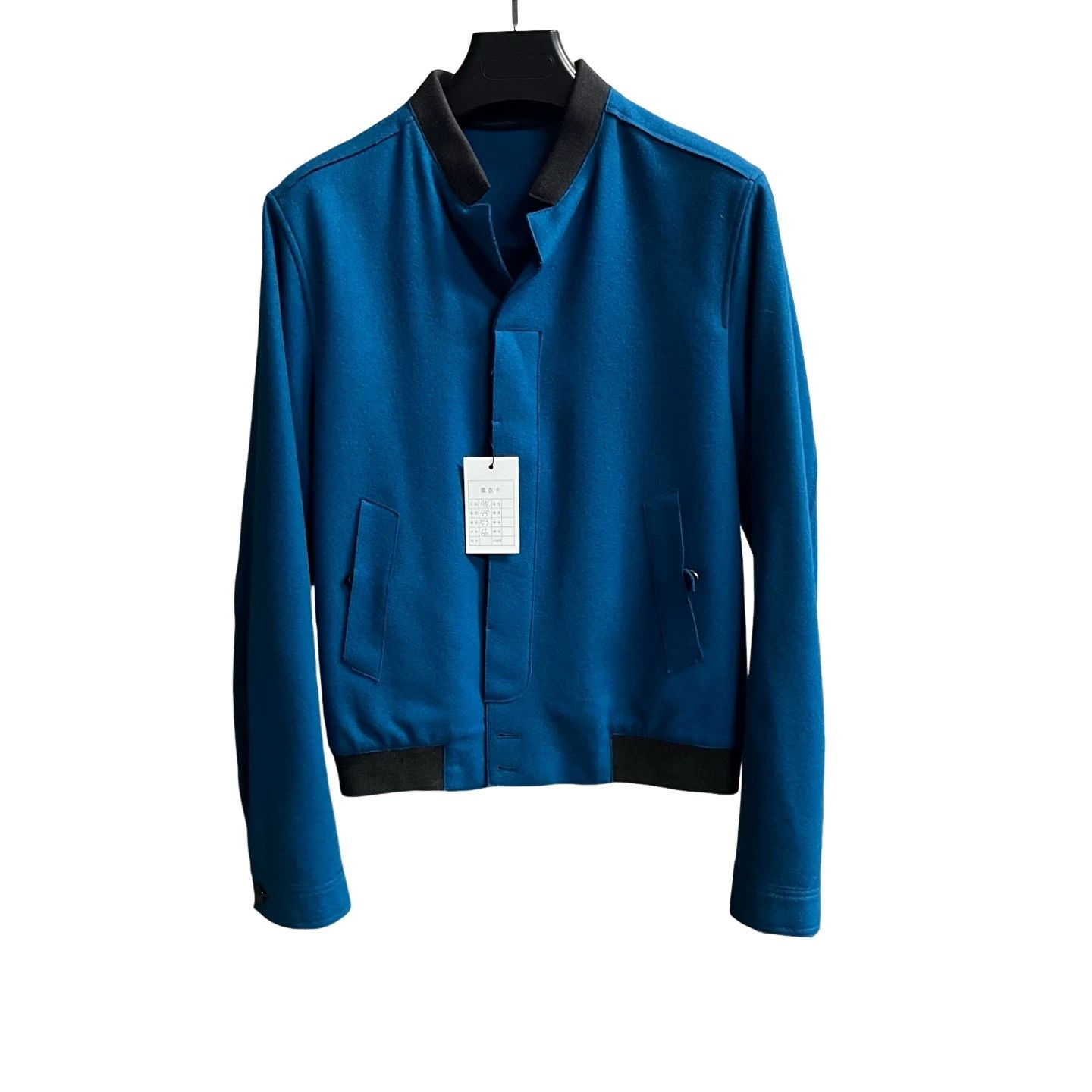 Saint Laurent Paris Saint Laurent Blue Stand Collar Jacket Size 48 Size US M / EU 48-50 / 2 - 1 Thumbnail