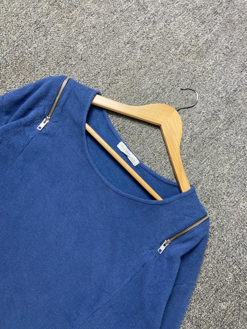 LOWRYS FARM LOWRYS FARM Brand Waffle Tshirt with Zip Line (193) Size XS / US 0-2 / IT 36-38 - 7 Thumbnail
