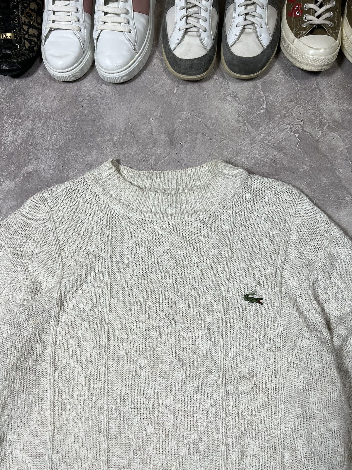 Lacoste Vintage 90s Lacoste knit Y2k sweater Size US XL / EU 56 / 4 - 2 Thumbnail
