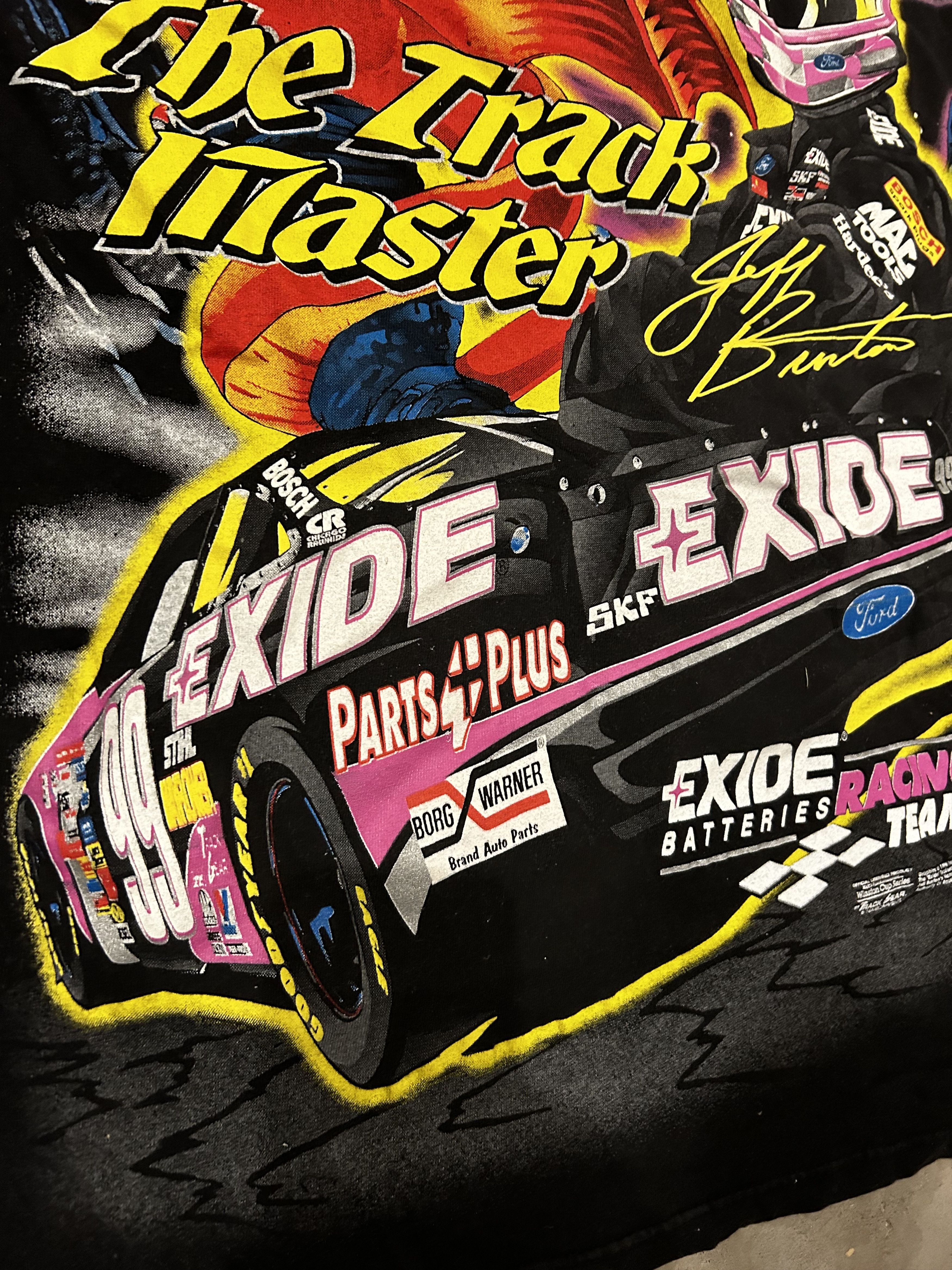 Tultex Vintage Jeff Burton by Track Master Knight NASCAR Shirt Sz L Size US L / EU 52-54 / 3 - 9 Thumbnail