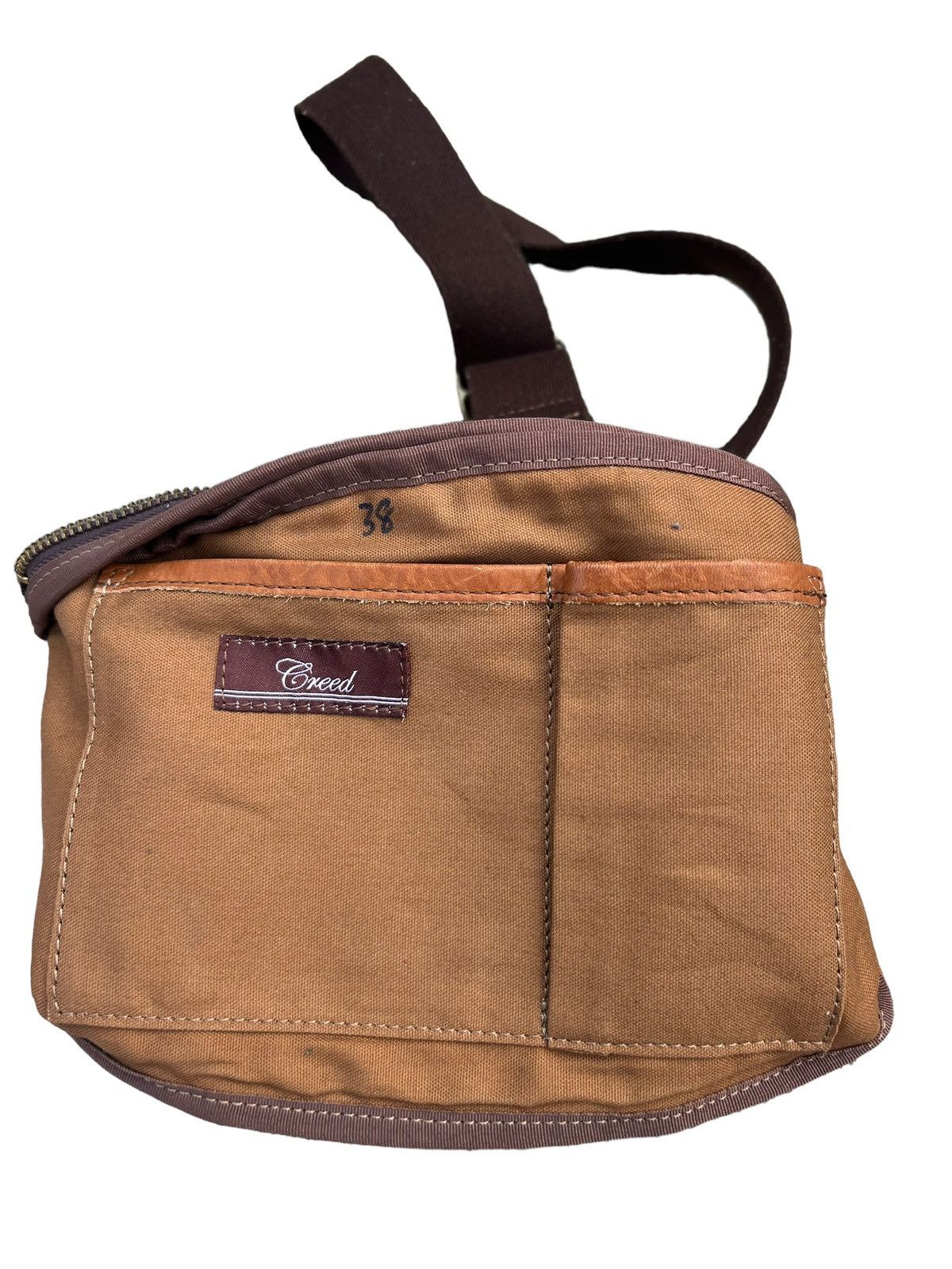 Leather Creed Japan Stains Patina Leather Chest Bag Size ONE SIZE - 20 Thumbnail
