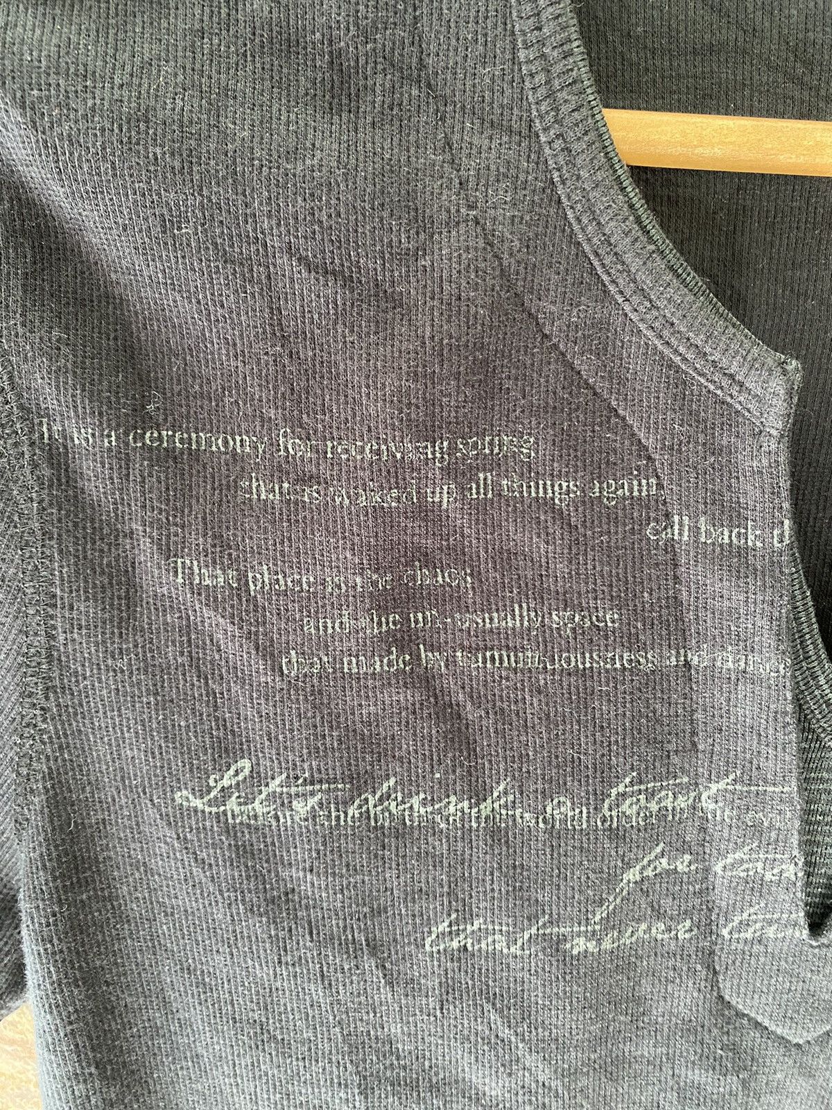 Nicole Club 2000s Poem V neck tee Size US M / EU 48-50 / 2 - 4 Thumbnail