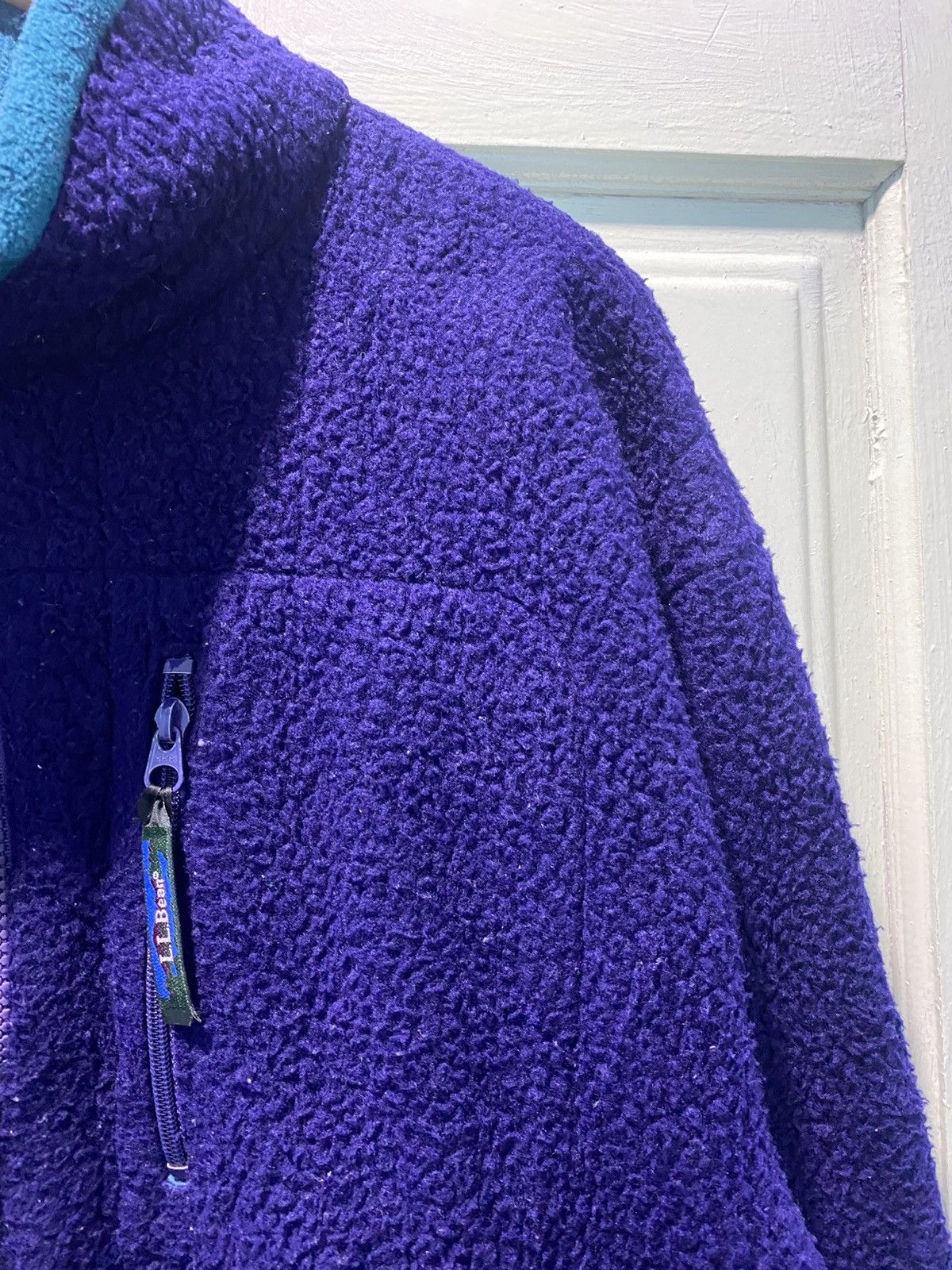 L.L. Bean Vintage 90s L.L. Bean Deep Pile Sherpa Fleece Jacket Size US XL / EU 56 / 4 - 4 Thumbnail