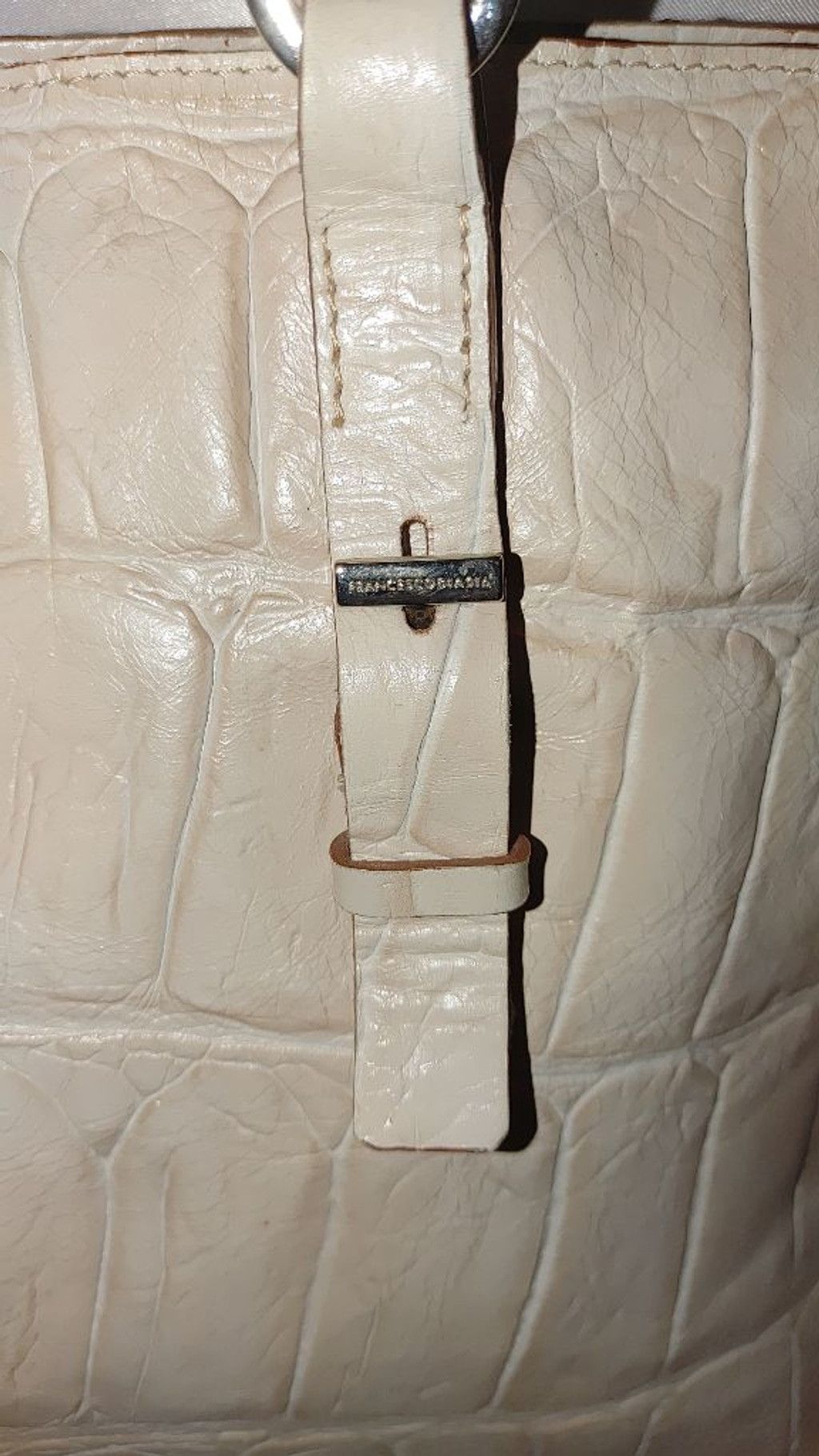 Francesco Smalto Francesco Biasia Leather Croc Embossed Made in Italy Bag Size ONE SIZE - 3 Thumbnail