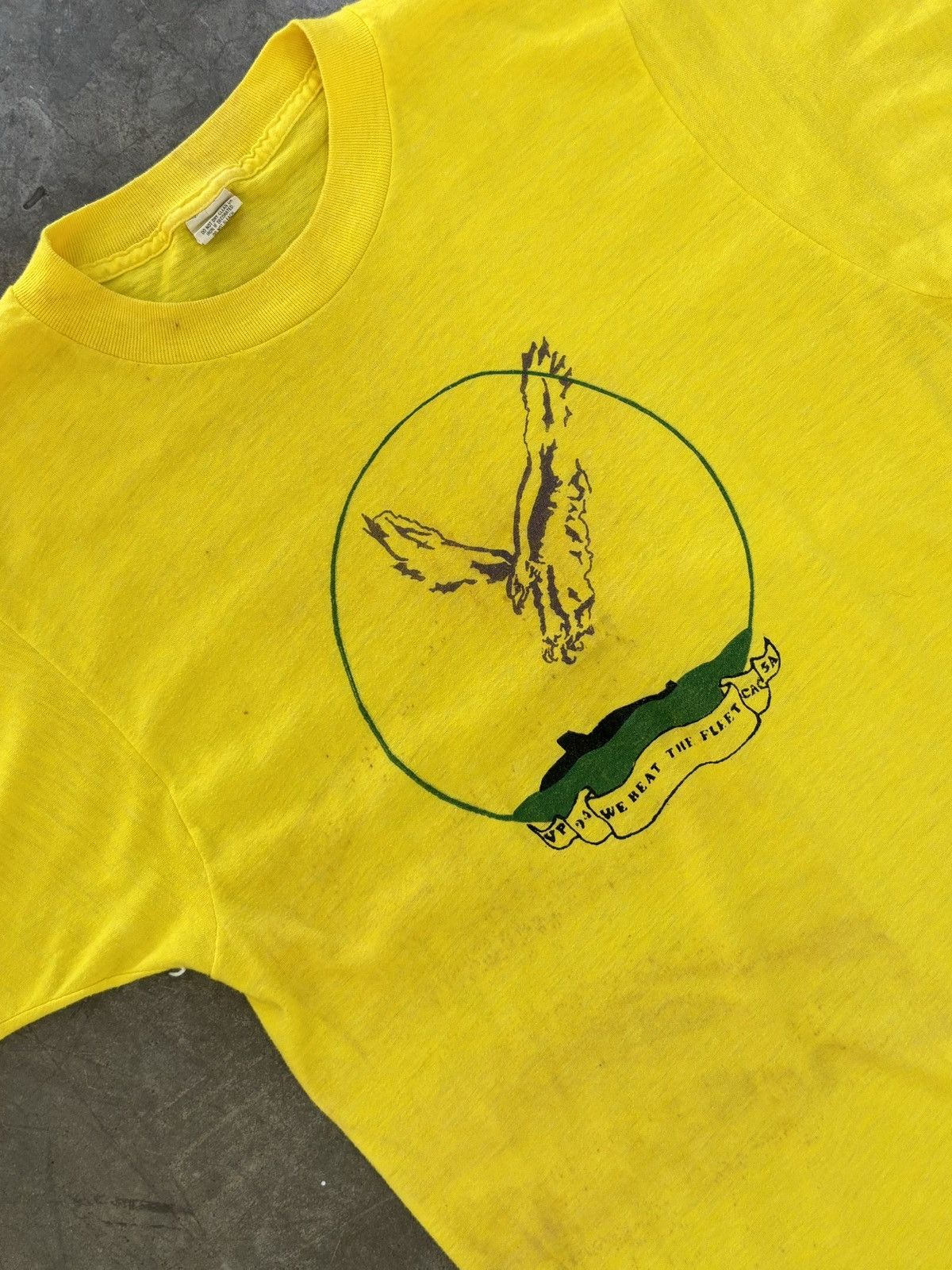Vintage Vintage 1994 We Heat the Fleat Eagle Single Stitch Tee Large Size US L / EU 52-54 / 3 - 1 Thumbnail