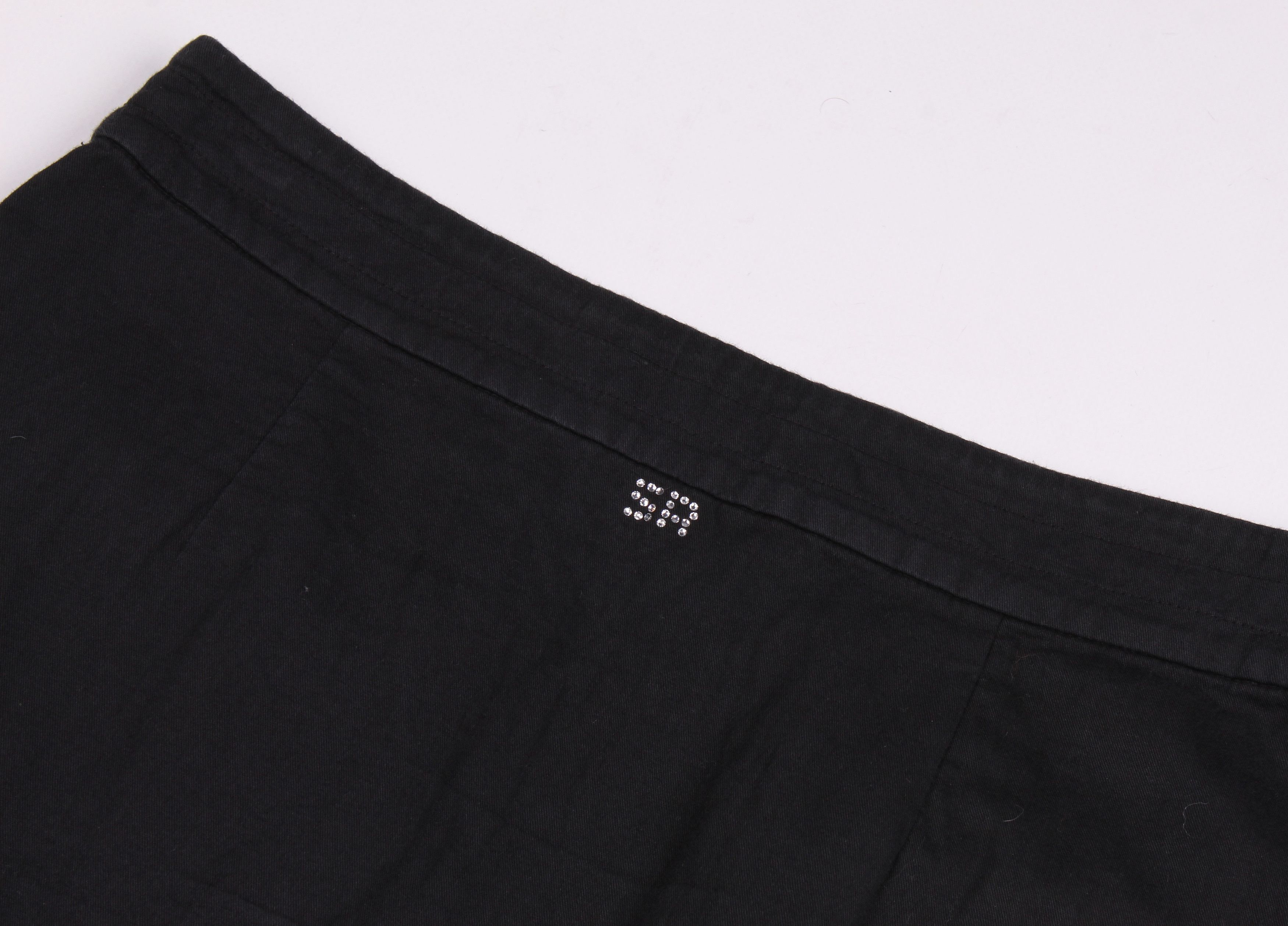 Sonia Rykiel × Vintage Sonia Rykiel Enfant Kids Stone Embroidered Mini Skirt Size 26" / US 2 / IT 38 - 9 Thumbnail