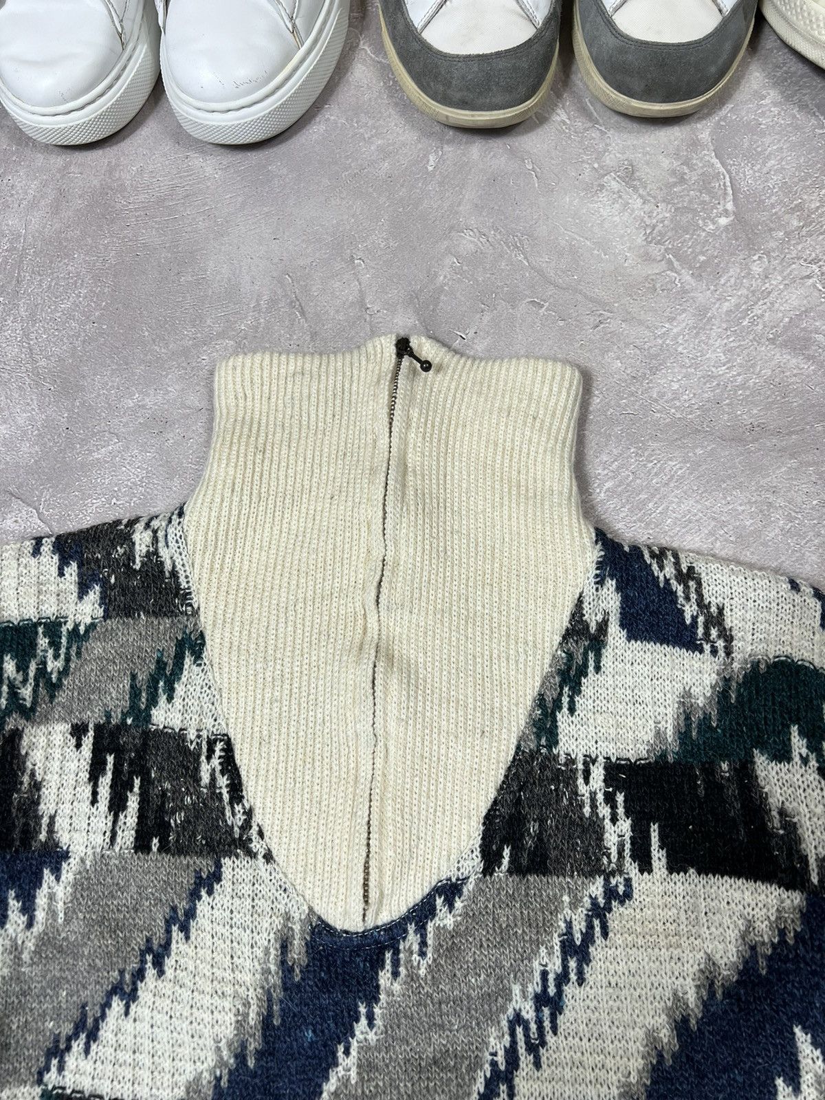 Vintage Vintage Renato Cavalli Wool Baggy Pullover Size US XL / EU 56 / 4 - 4 Thumbnail