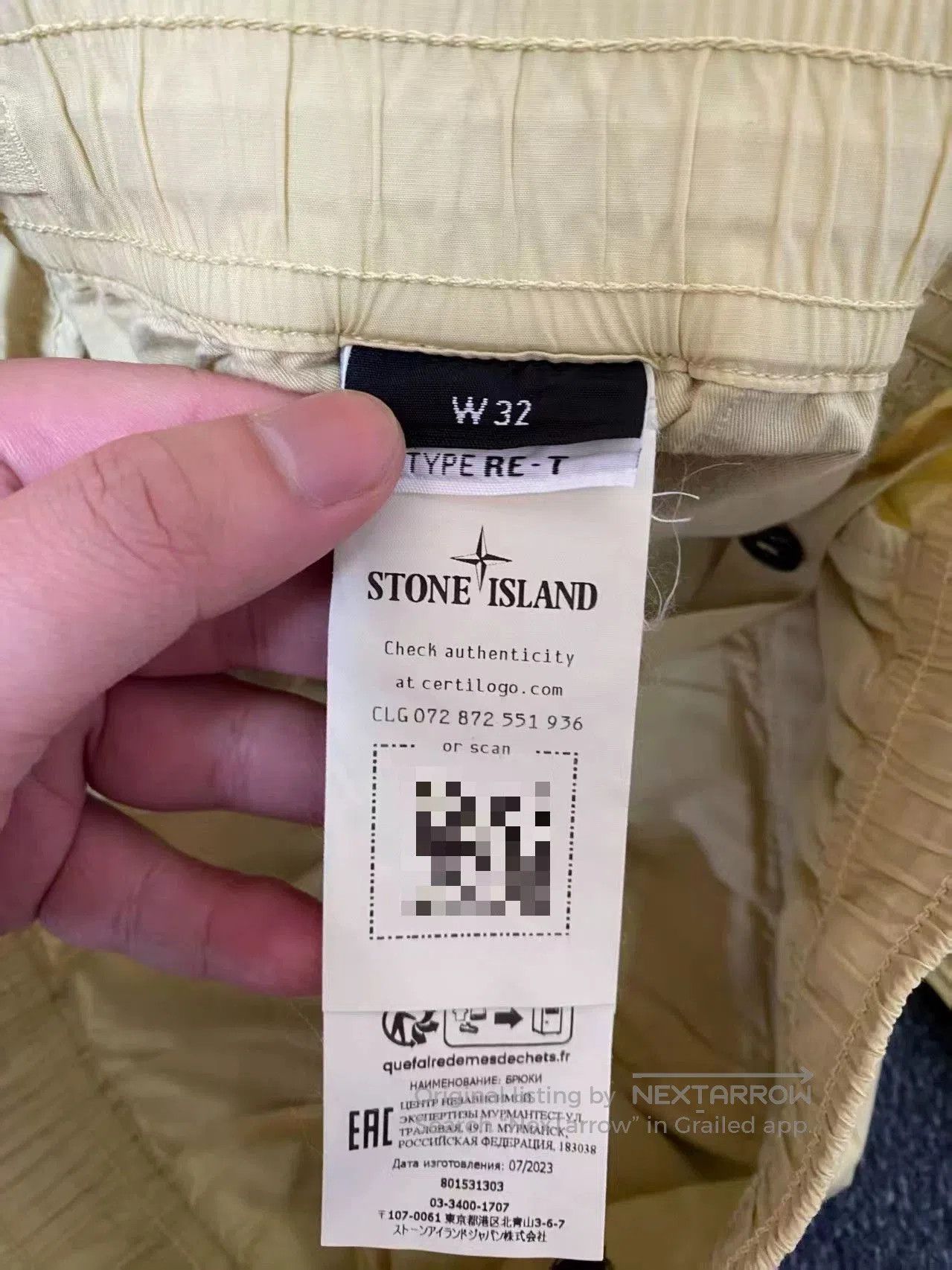 Stone Island stone island casual pants with logo, new. Size US 31 - 5 Thumbnail