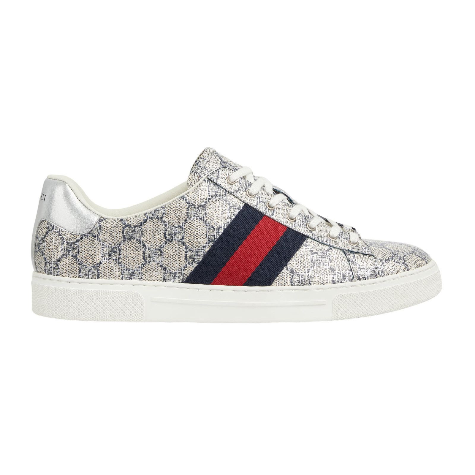 GUCCI Ace $920 Men's Beige/Blue GG Canvas Sneakers New (Men'