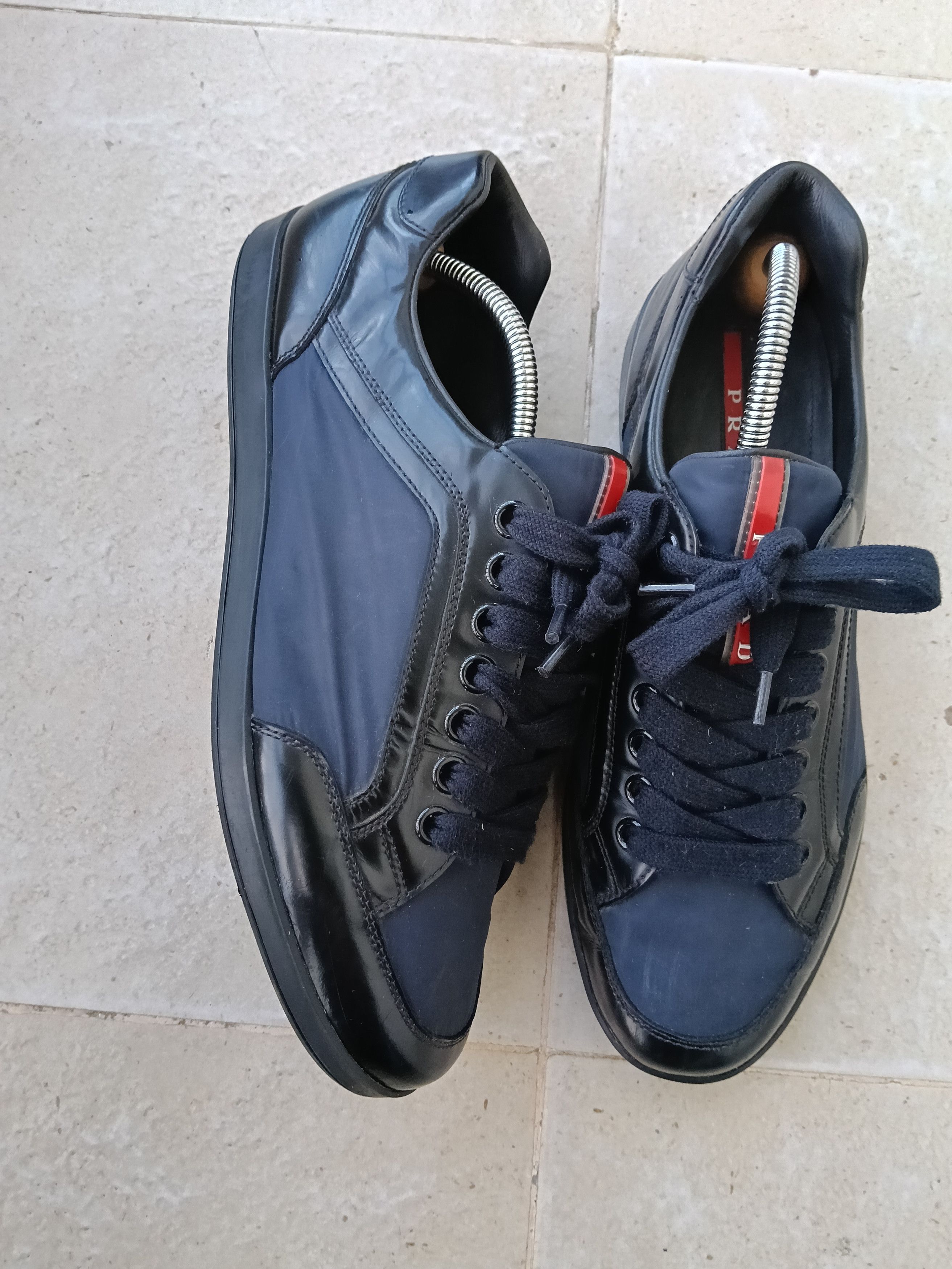 Prada Prada nylon and leather sneakers Size US 10 / EU 43 - 6 Thumbnail