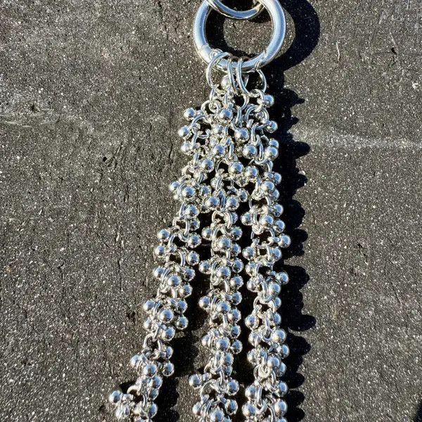 Jewelry Triple Layered Silver Wallet Chain Size ONE SIZE - 4 Thumbnail