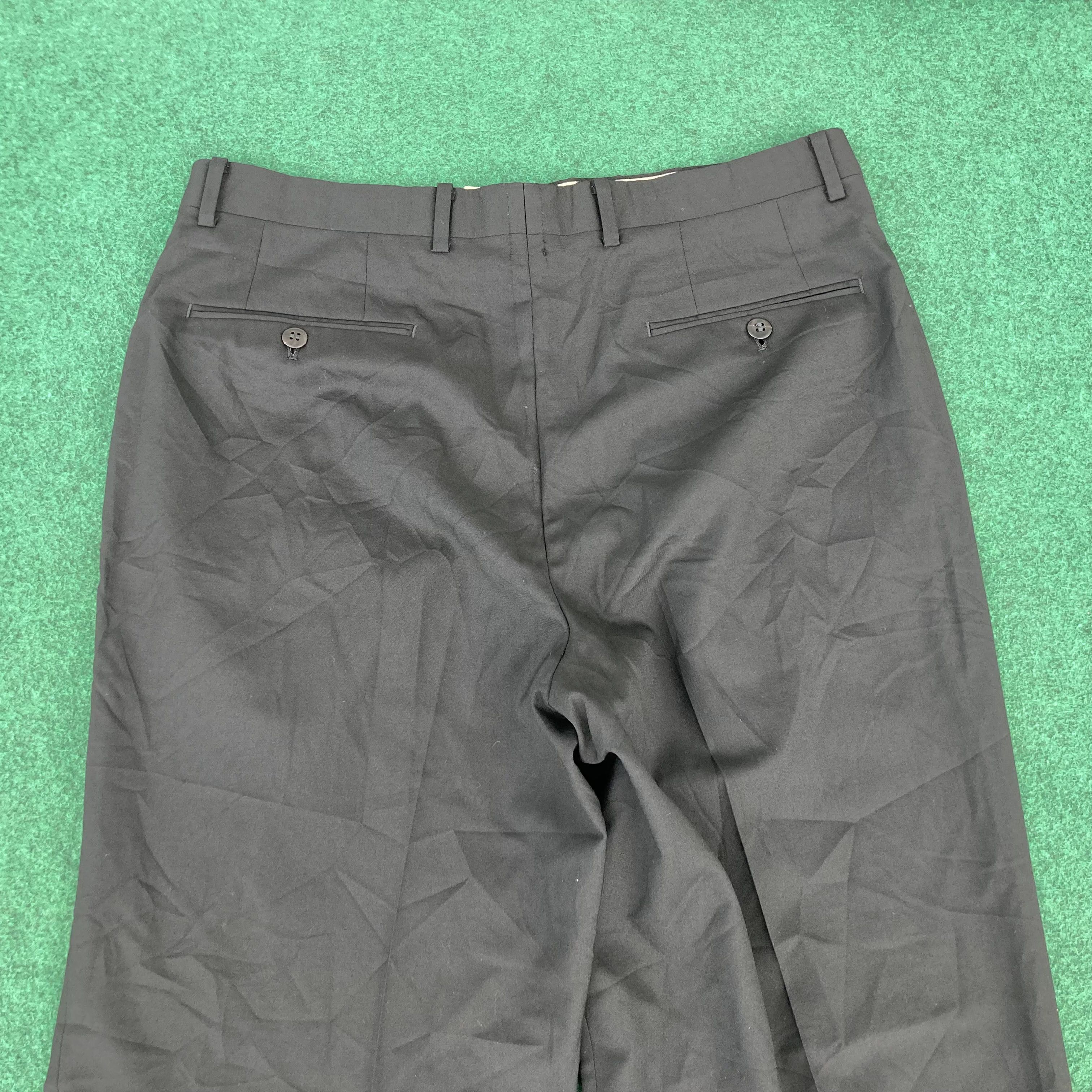 Christian Dior Monsieur × Vintage Vtg Christian Dior Monsieur Black Designer Pant Size US 34 / EU 50 - 12 Thumbnail