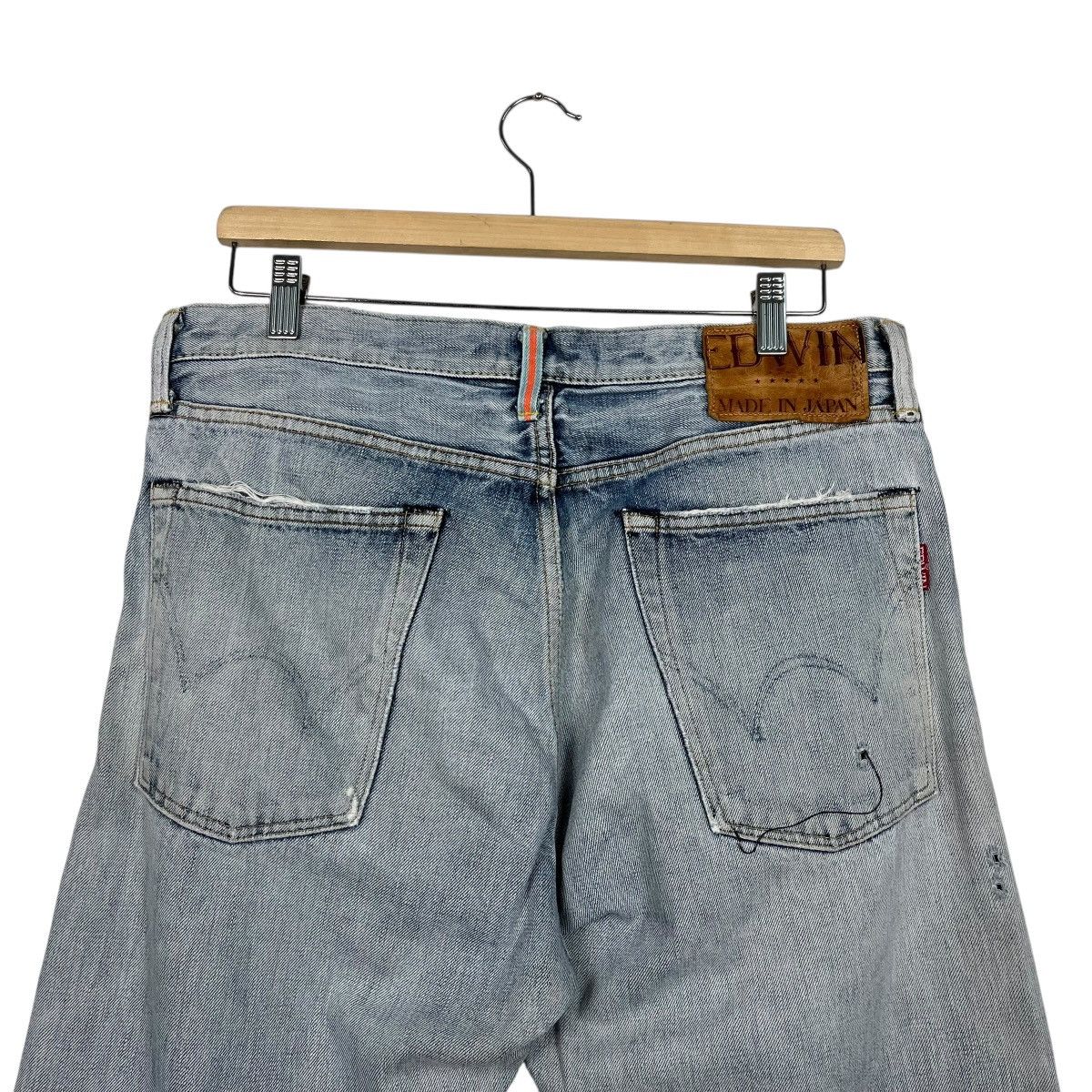 Edwin Vintage Edwin Japan Distressed Redline Denim Jeans Size US 32 / EU 48 - 8 Thumbnail