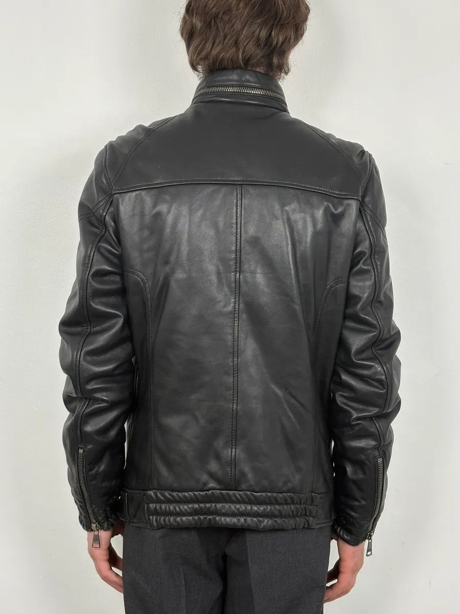 2010s Dolce & Gabbana Multi Zip Black Sheep Leather Jacket