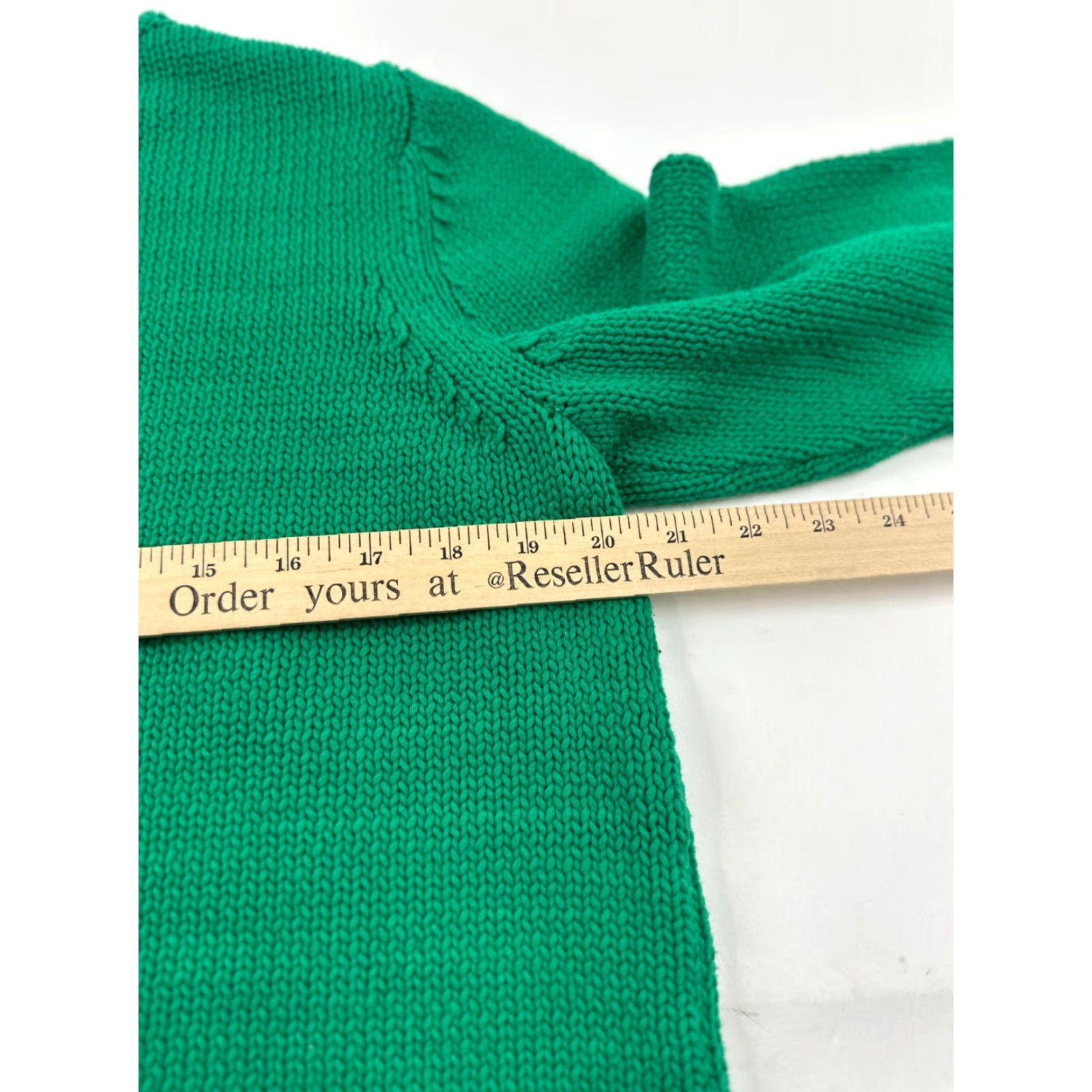 Treasure & Bond Treasure & Bond Sweater Womens Large Green Cable Knit Raglan Sleeve Crew Neck Pullover Casual Fall Winter Size L / US 10 / IT 46 - 8 Thumbnail