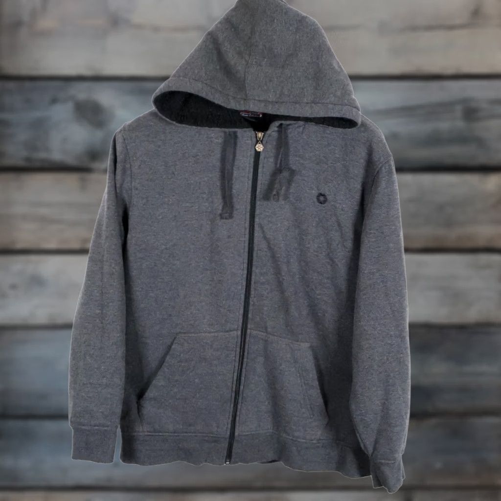 Southpole Southpole Hooded Full Zip Sweatshirt Mens Medium Gray Sherpa Lined Heavyweight Pockets Vintage No Size US M / EU 48-50 / 2 - 1 Thumbnail