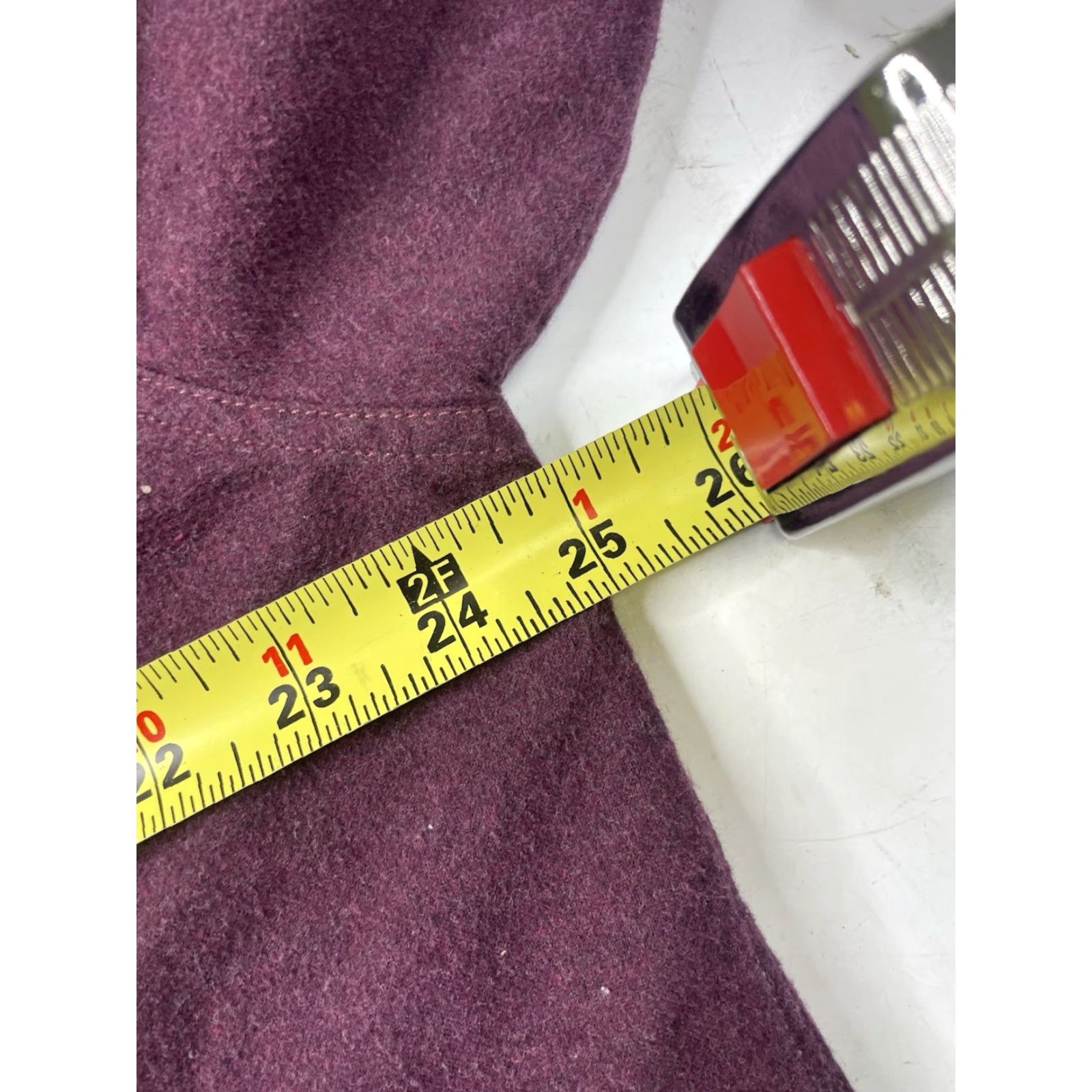 J Brand The Normal Brand Shirt Mens XL Maroon Long Sleeve Flannel Shirt Size US XL / EU 56 / 4 - 7 Thumbnail