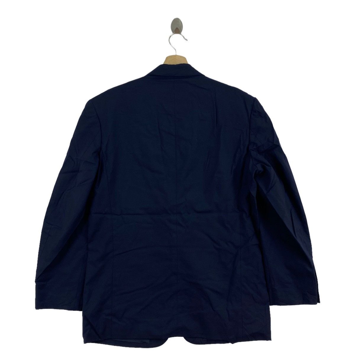 Yohji Yamamoto Ys For Men By YOHJI YAMAMOTO Japan Plain Navy Blazer Coat Size US M / EU 48-50 / 2 - 2 Thumbnail