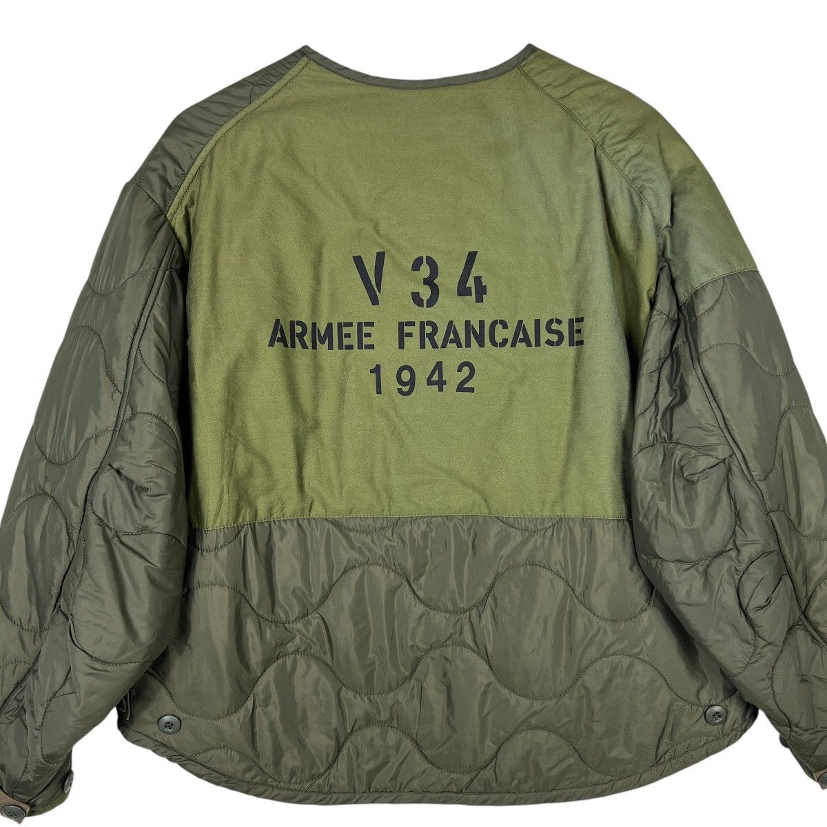 Other 💥 V34 ARMEE FRANCAIS 1942 COCONEJO MILITARY QUILTED CROPPED Size US M / EU 48-50 / 2 - 6 Thumbnail