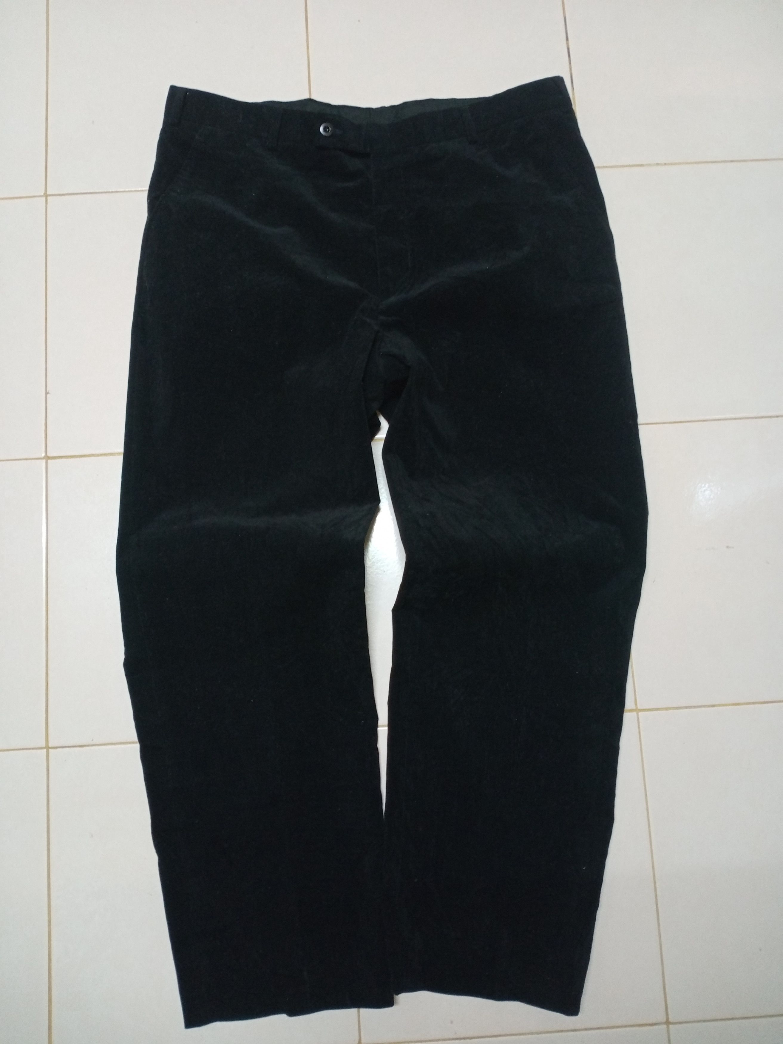 Ermenegildo Zegna Ermenegildo Zegna Soft Corduroy Black Pants Size US 37 - 1 Thumbnail