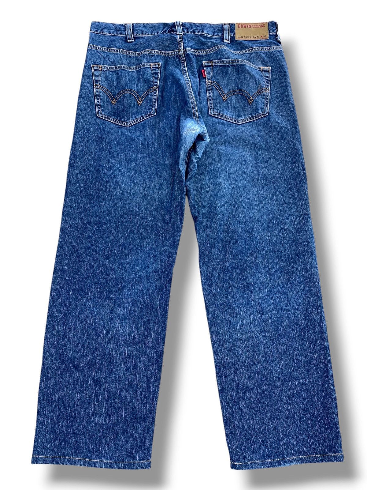 Edwin Edwin Brand Faded Wash Style Loose Jeans Size US 38 / EU 54 - 3 Thumbnail