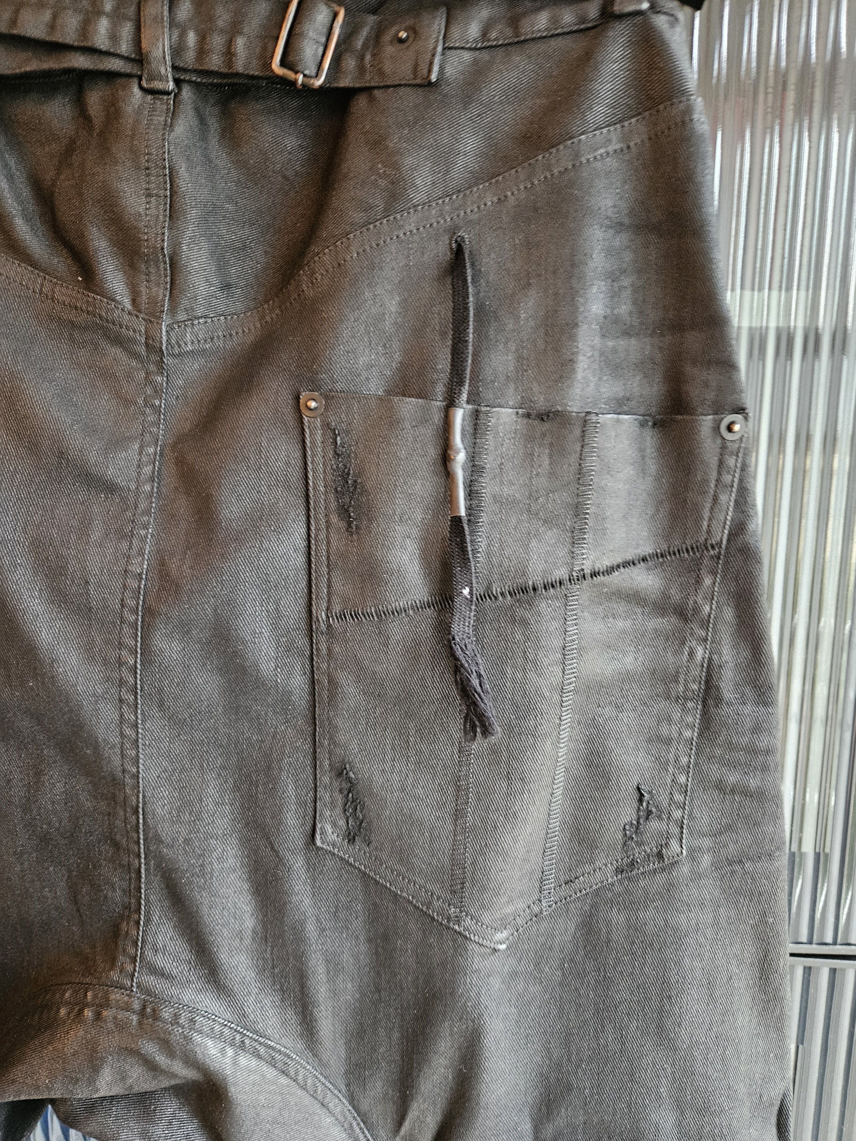 11 By Boris Bidjan Saberi P4 - Black Dye Out-Skated Jeans Size US 34 / EU 50 - 6 Thumbnail