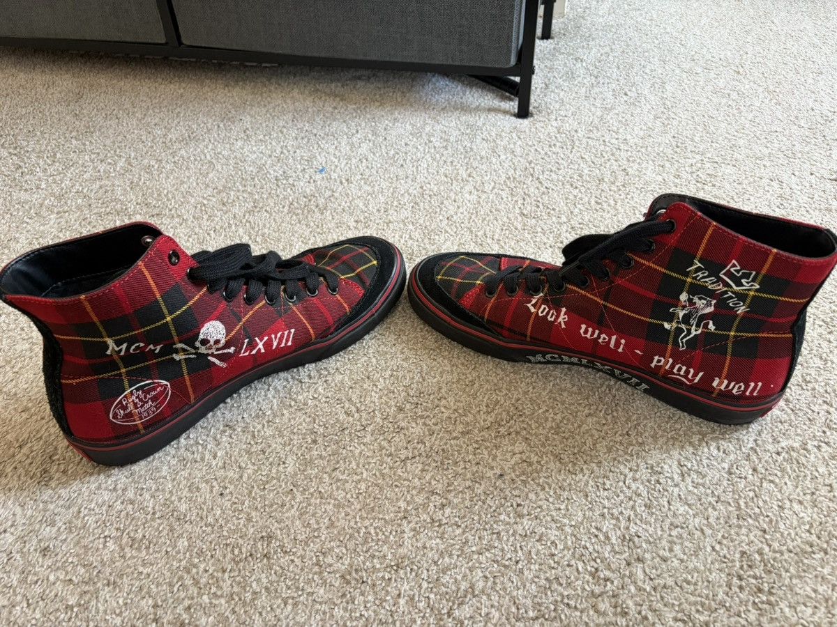 Polo Ralph Lauren Polo Ralph Lauren Solomon Red Checkered Sneakers Size US 10 / EU 43 - 2 Thumbnail