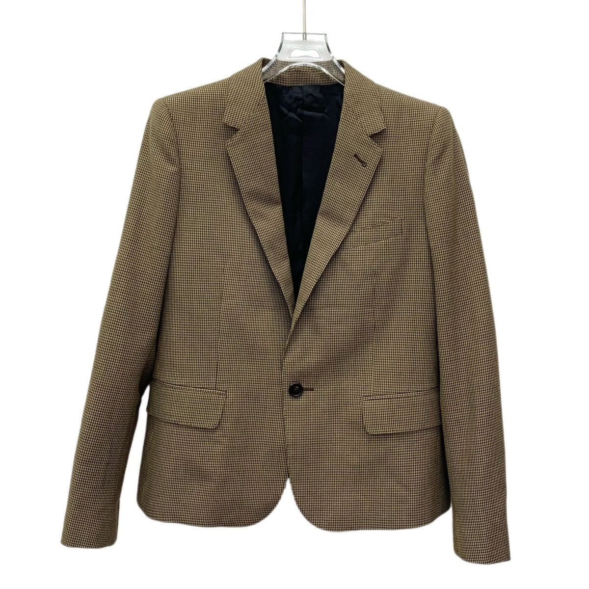 Celine Celine Dark Brown Chambray Cashmere Lapel Blazer Size M / US 6-8 / IT 42-44 - 1 Thumbnail