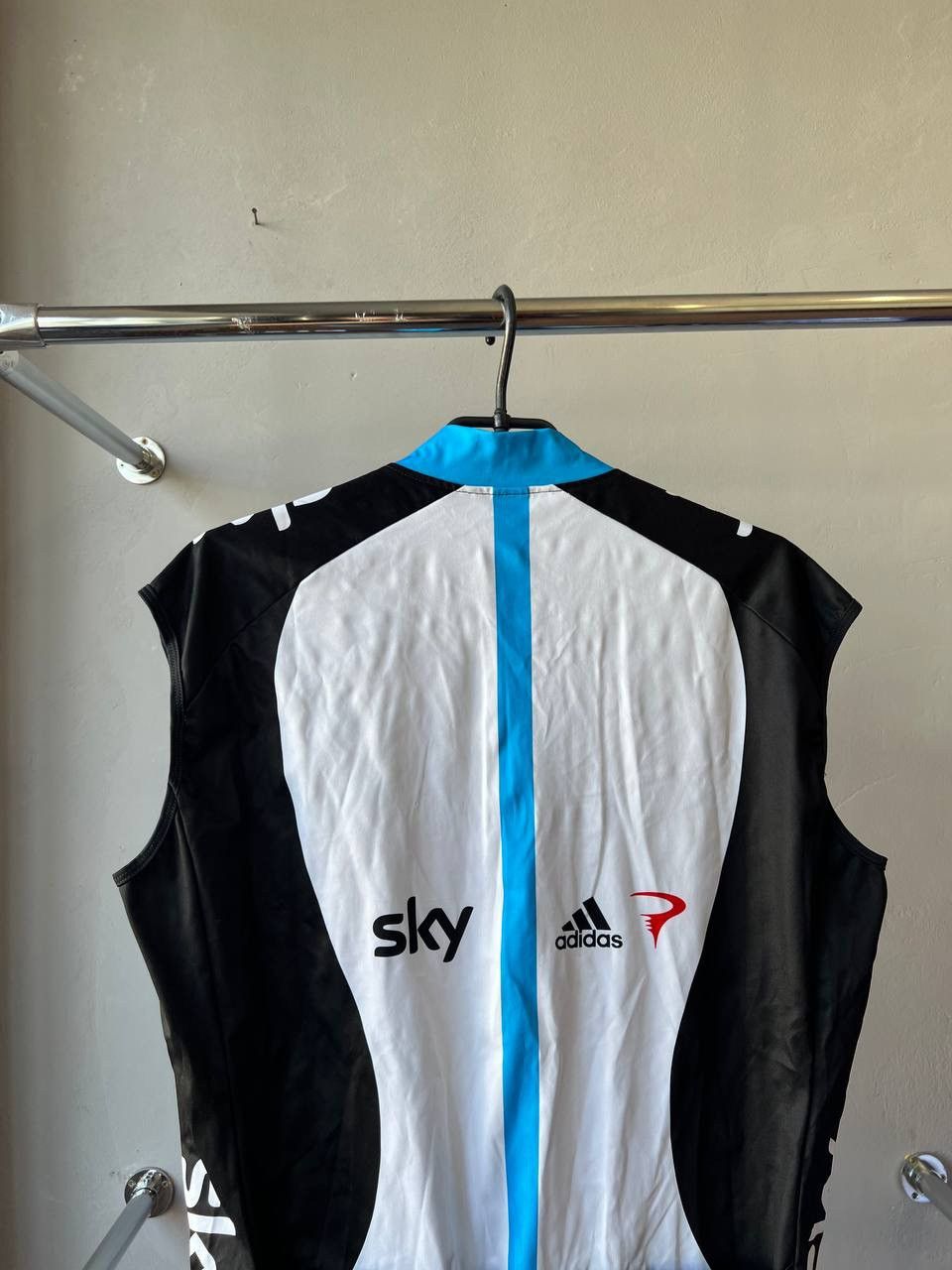 Adidas 2010 ADIDAS PINARELLO SKY PRO TOUR CYCLING BIKE VEST JERSEY Size US XXL / EU 58 / 5 - 12 Thumbnail