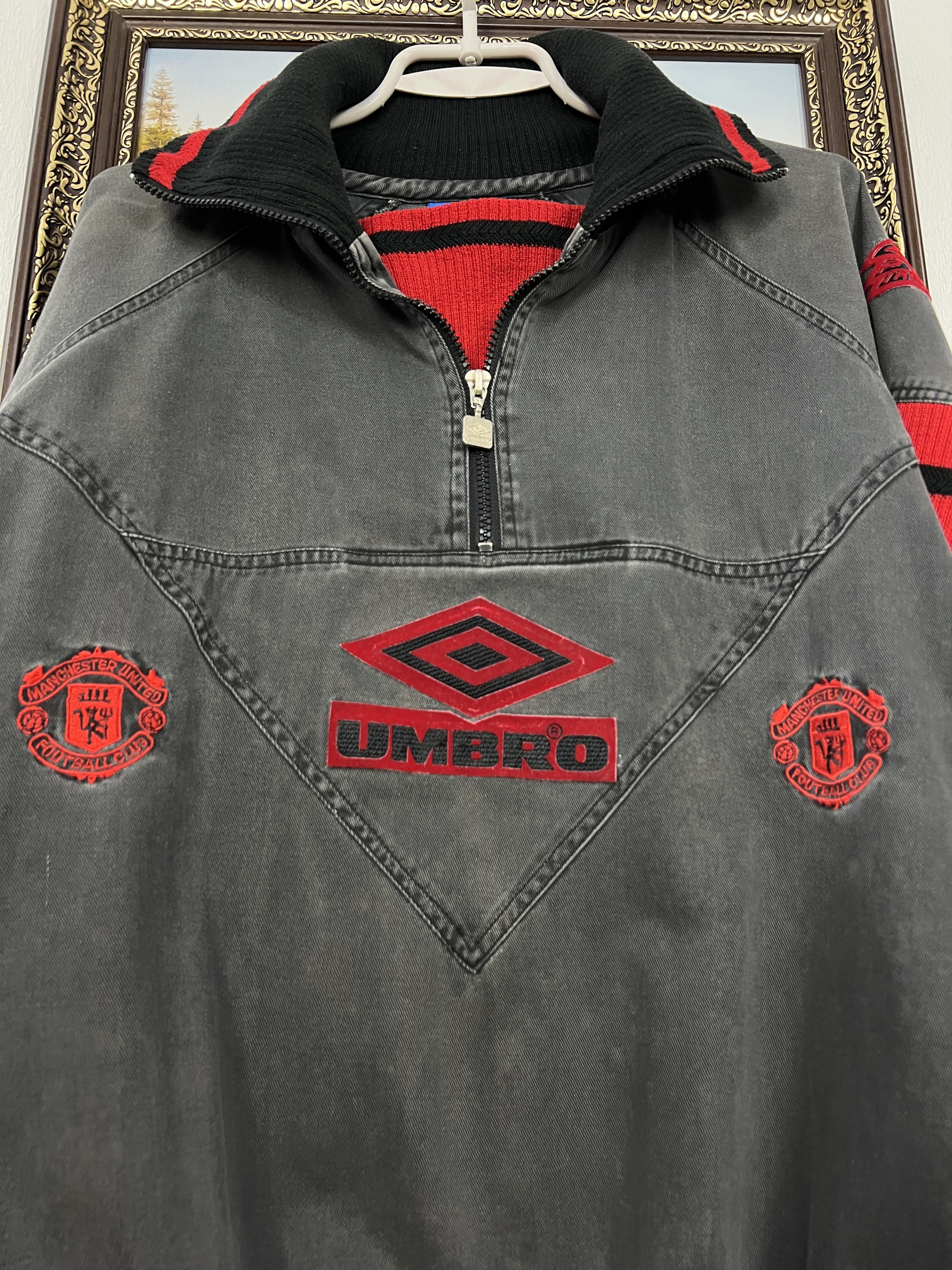 Umbro Vintage 90's Umbro Manchester United Football Sweatshirt Size US XL / EU 56 / 4 - 3 Thumbnail