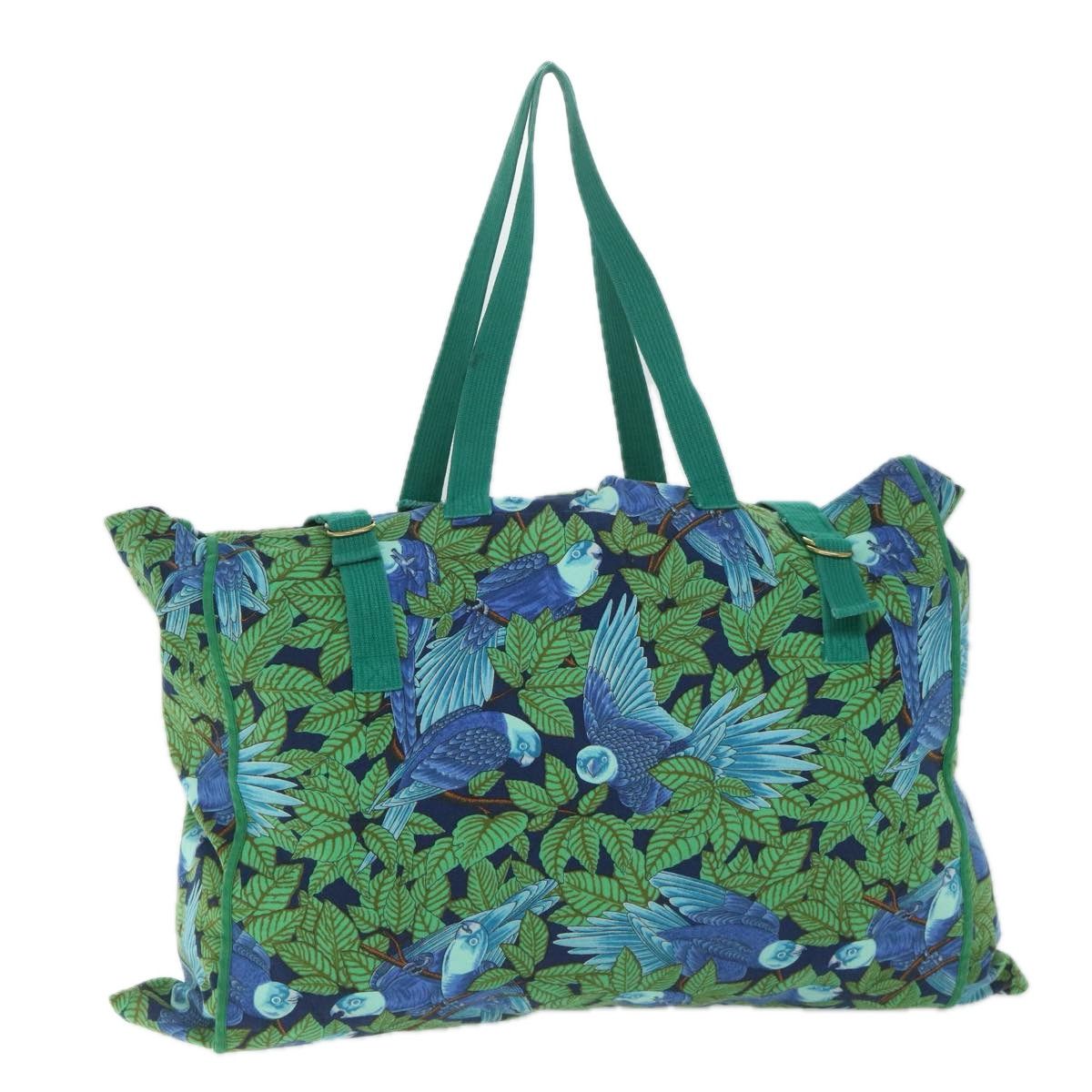 image of Hermes Tote Bag Canvas Green Auth Bs9331, Women's
