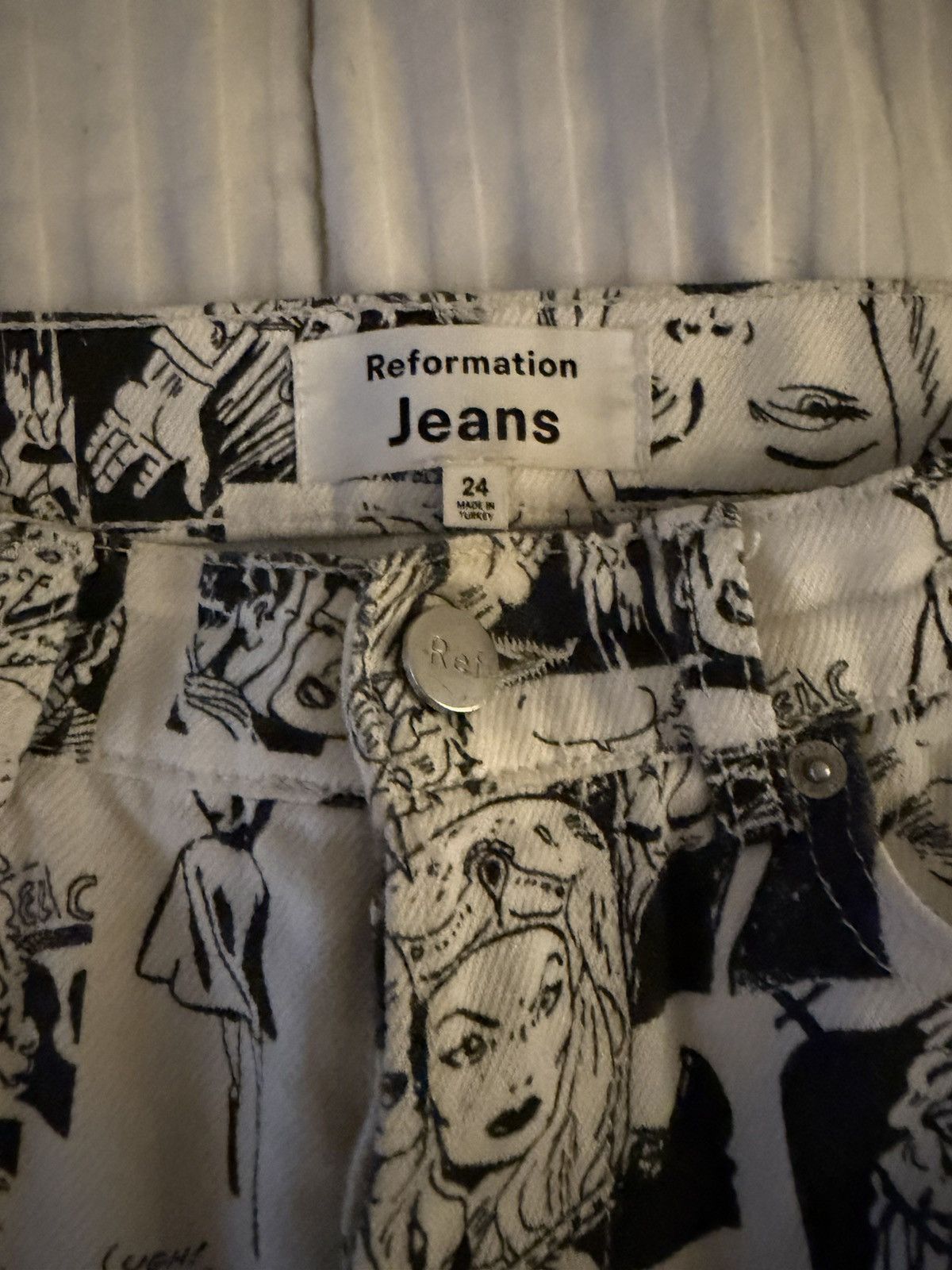 Reformation Reformation Comic Book Jeans Size 24" / US 00 / IT 34 - 2 Thumbnail