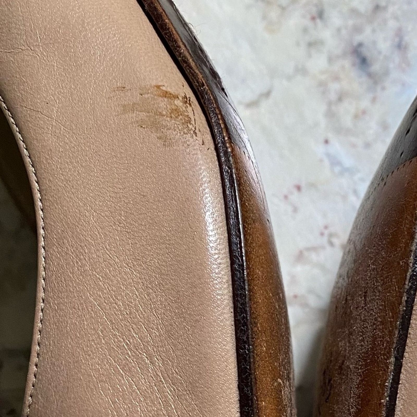 Other Helene Arpels Tan Leather Classic Pumps Italy 9.5 AA Size US 9.5 / IT 39.5 - 15 Thumbnail
