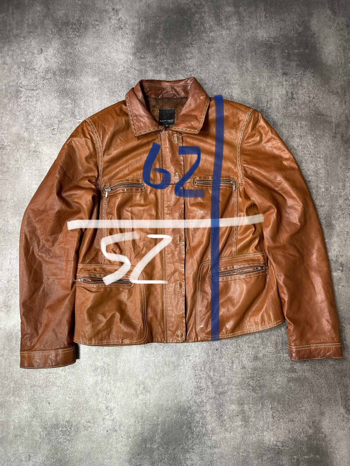 Vintage 🔥Offers🔥Vintage Y2K Real Genuine Leather Jacket Boxy Solid Size S / US 4 / IT 40 - 17 Thumbnail