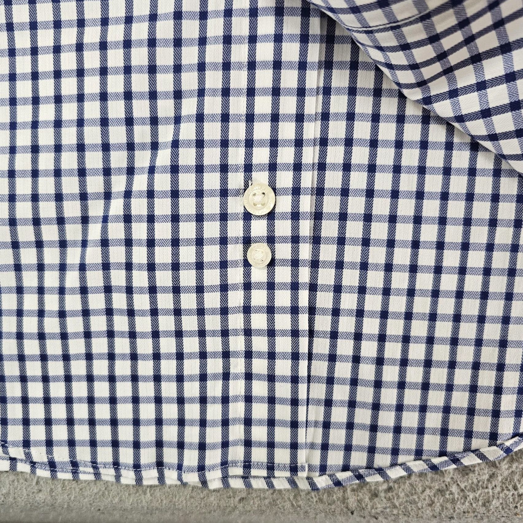 Ralph Lauren Lauren Ralph Lauren Shirt Mens Large Navy White Check Regular Fit Stretch New Size US L / EU 52-54 / 3 - 6 Thumbnail