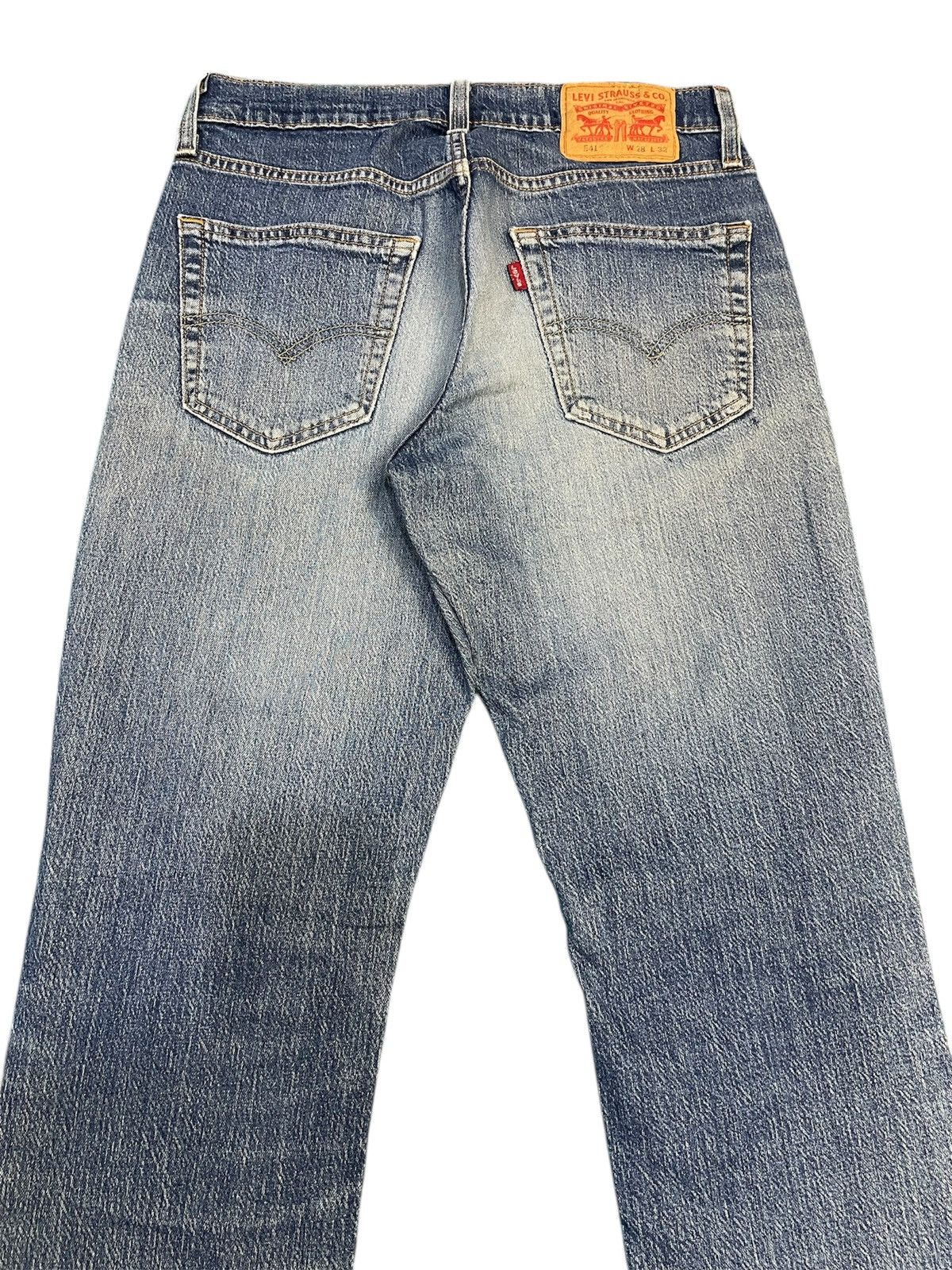 Levi's Vintage Y2k Levis 541 Blue Washed Distressed Jeans Size US 28 / EU 44 - 4 Thumbnail