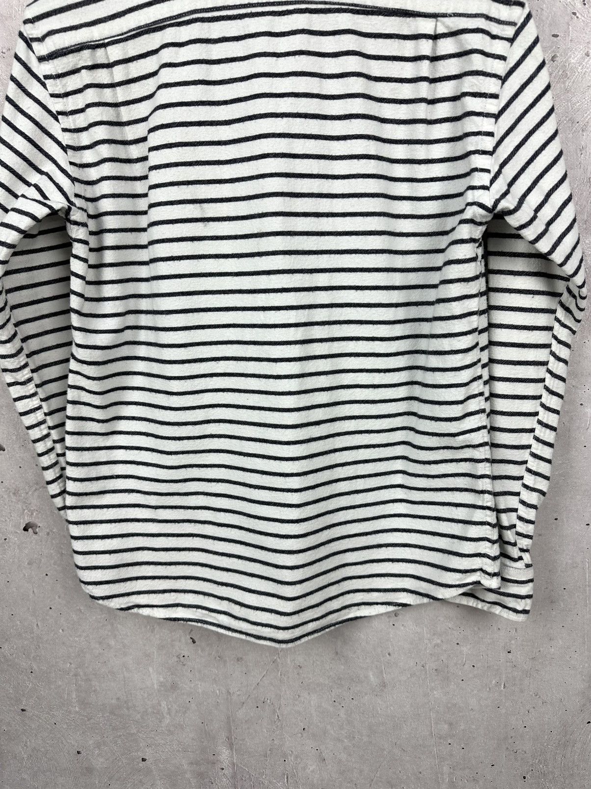 Global Work × Japanese Brand × Vintage Global Work Flannel Stripped Men's Long Sleeve Shirt Size US M / EU 48-50 / 2 - 9 Thumbnail