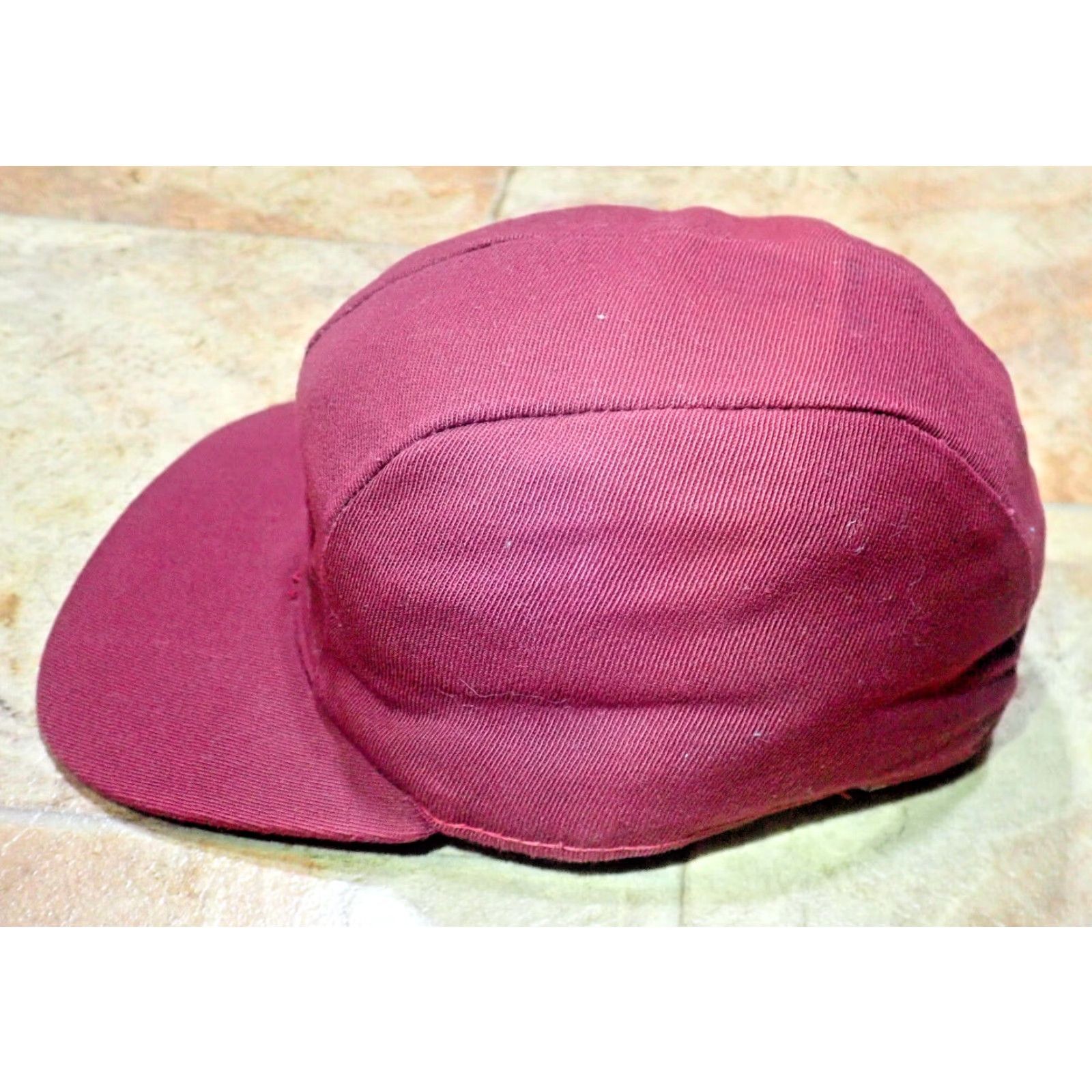 Vintage Vintage Men's Baseball Cap Hat 70s 80s Fitted Insulated Waterproof Fishing Hunting Burgundy Size 6 7/8 Size ONE SIZE - 3 Thumbnail