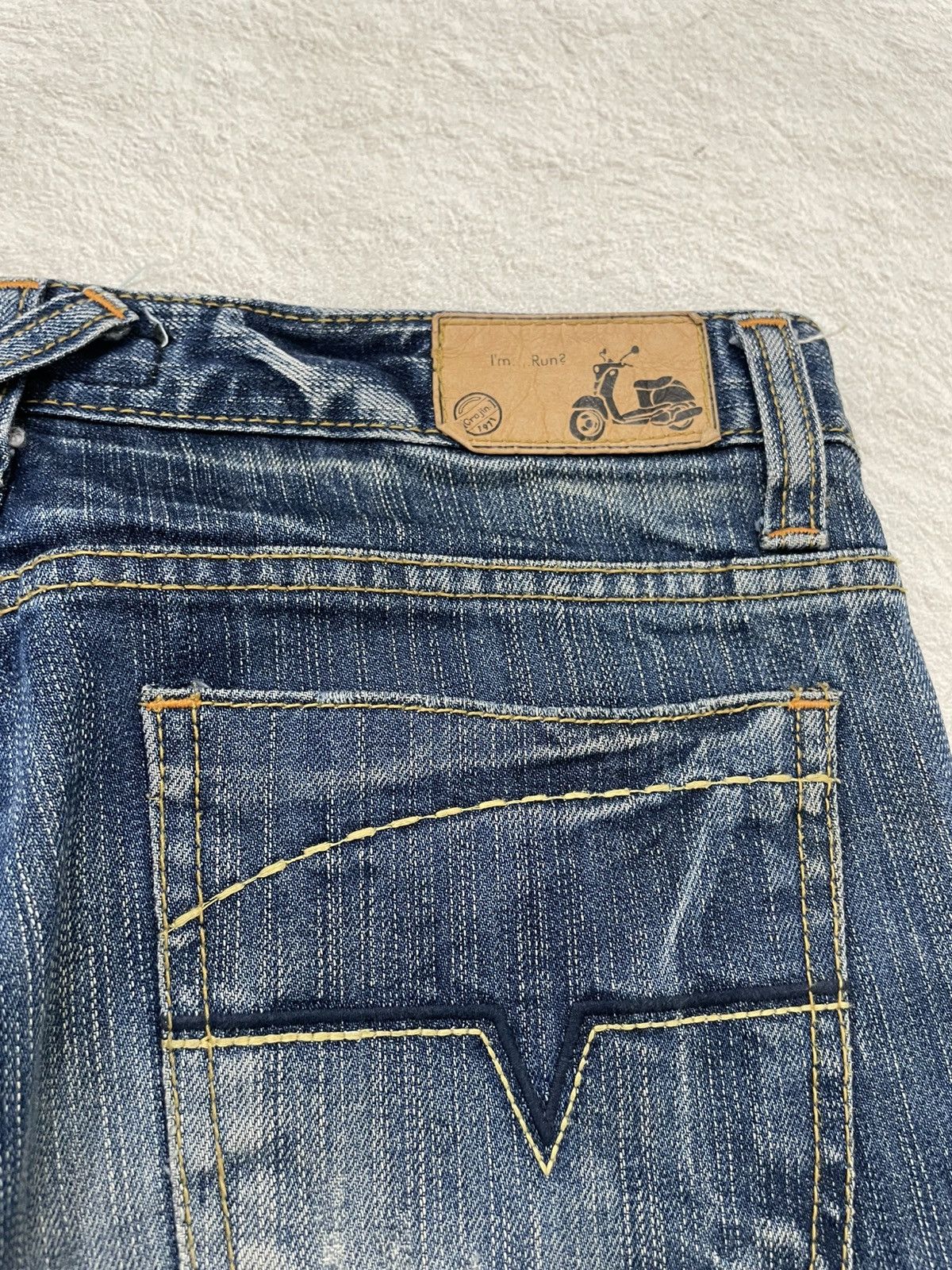Japanese Brand 00s Diesel Flare Denim Distressed Bootcut Blue Jeans Wash Y2 Size US 31 - 12 Thumbnail