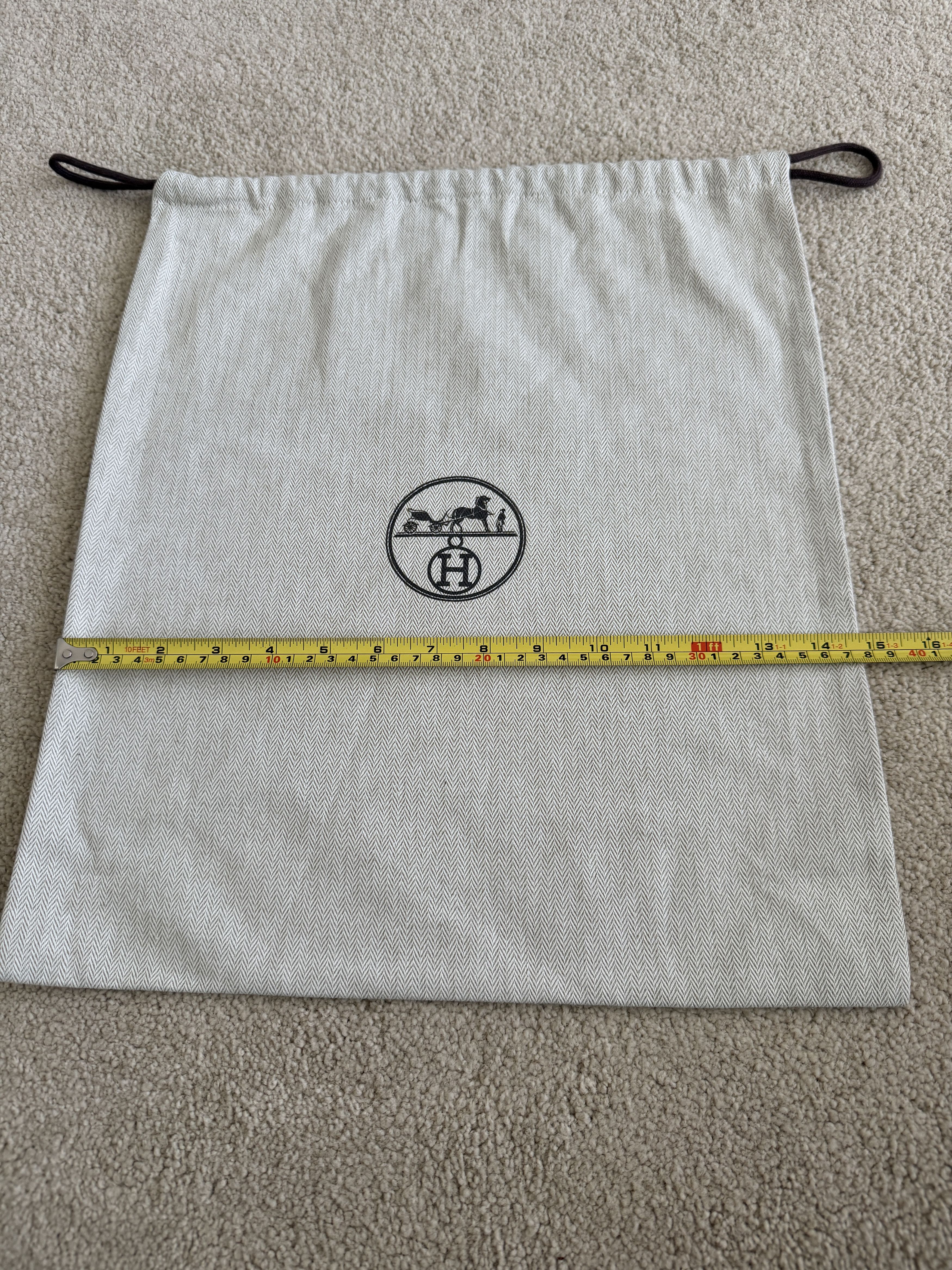 Hermes Authentic Hermes Herringbone Tweed Drawstring Dustbag Size ONE SIZE - 3 Thumbnail